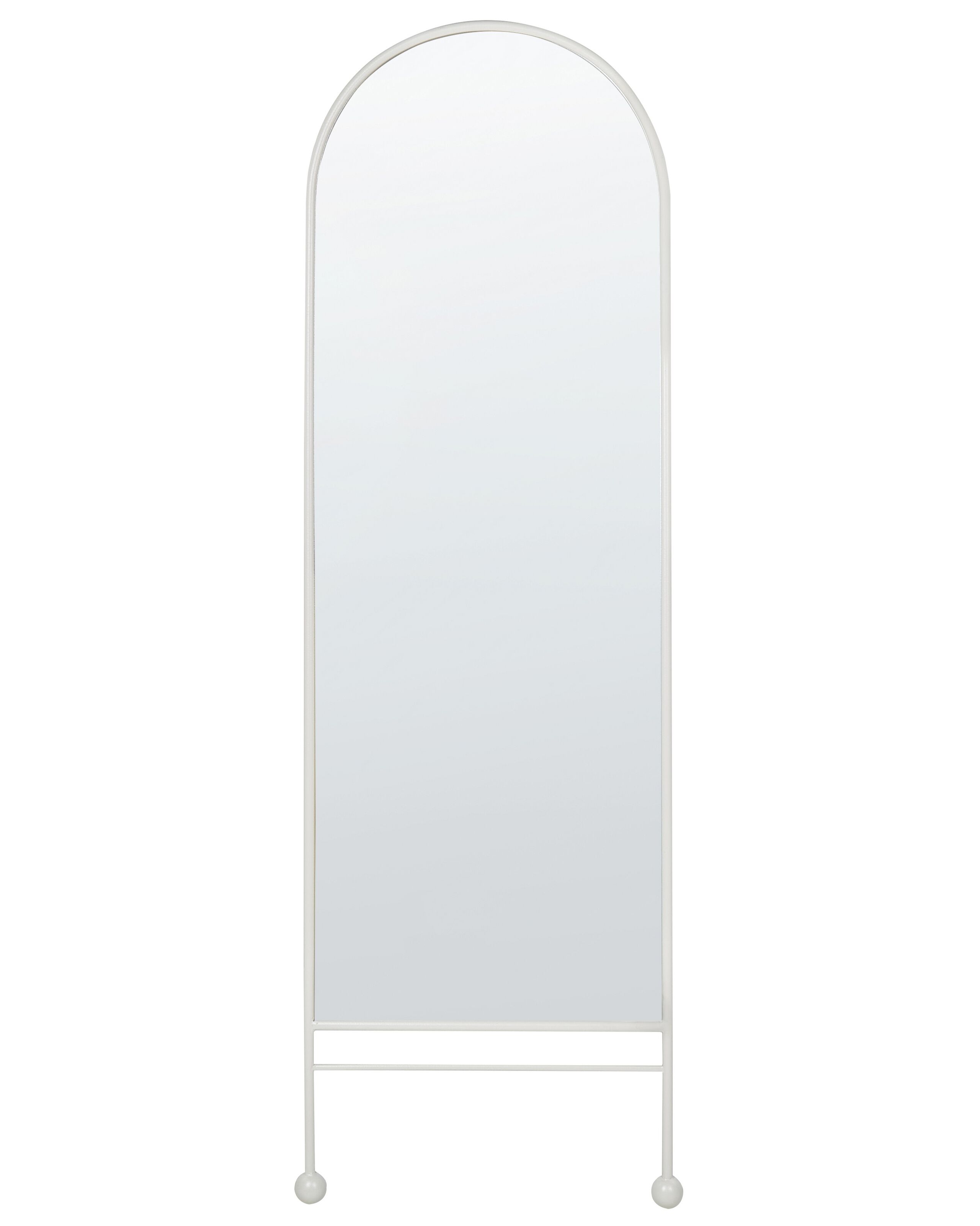 Metal Wall Mirror 45x145cm White - Gemini Interiors