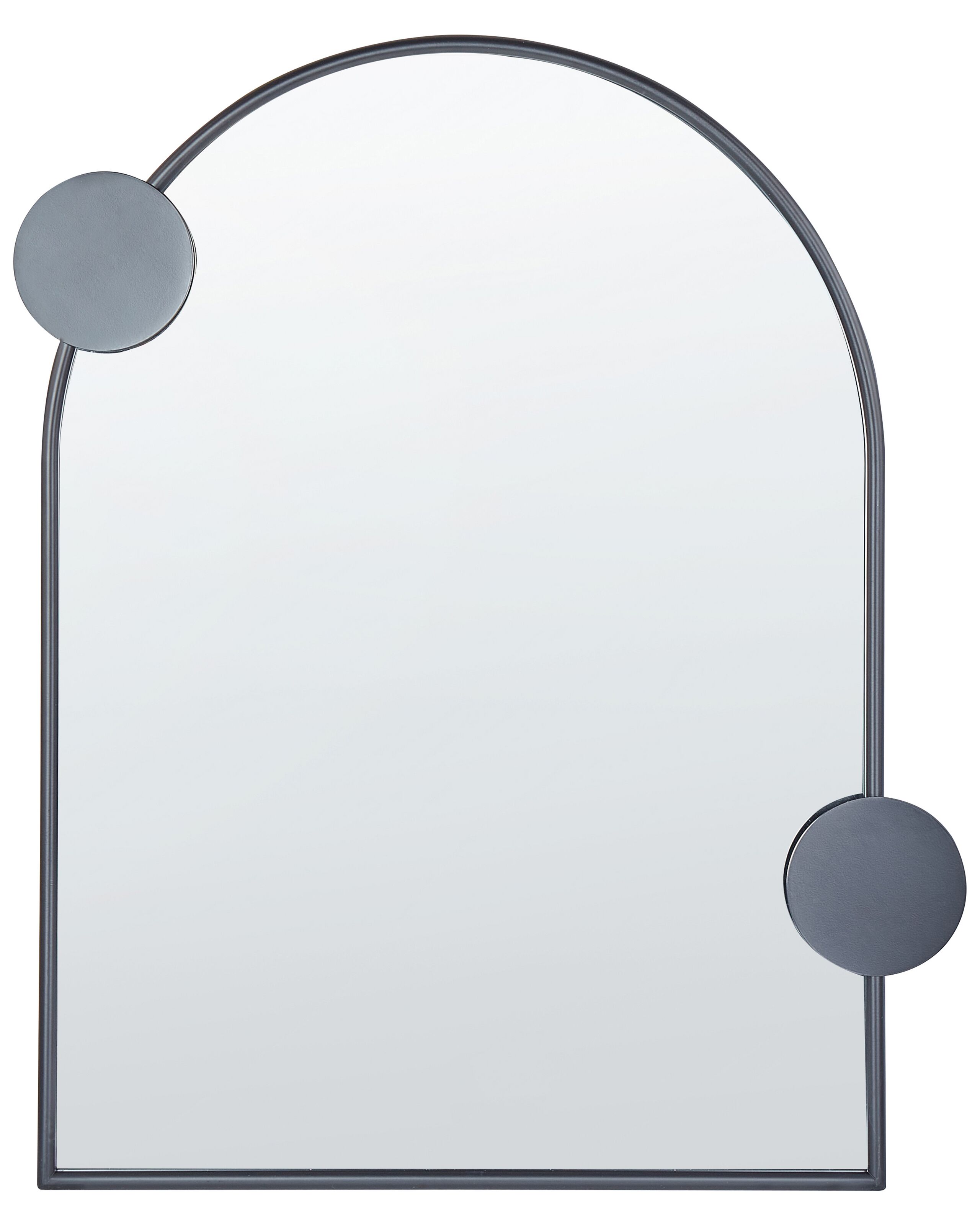 Metal Wall Mirror 69x80cm Black - Gemini Interiors