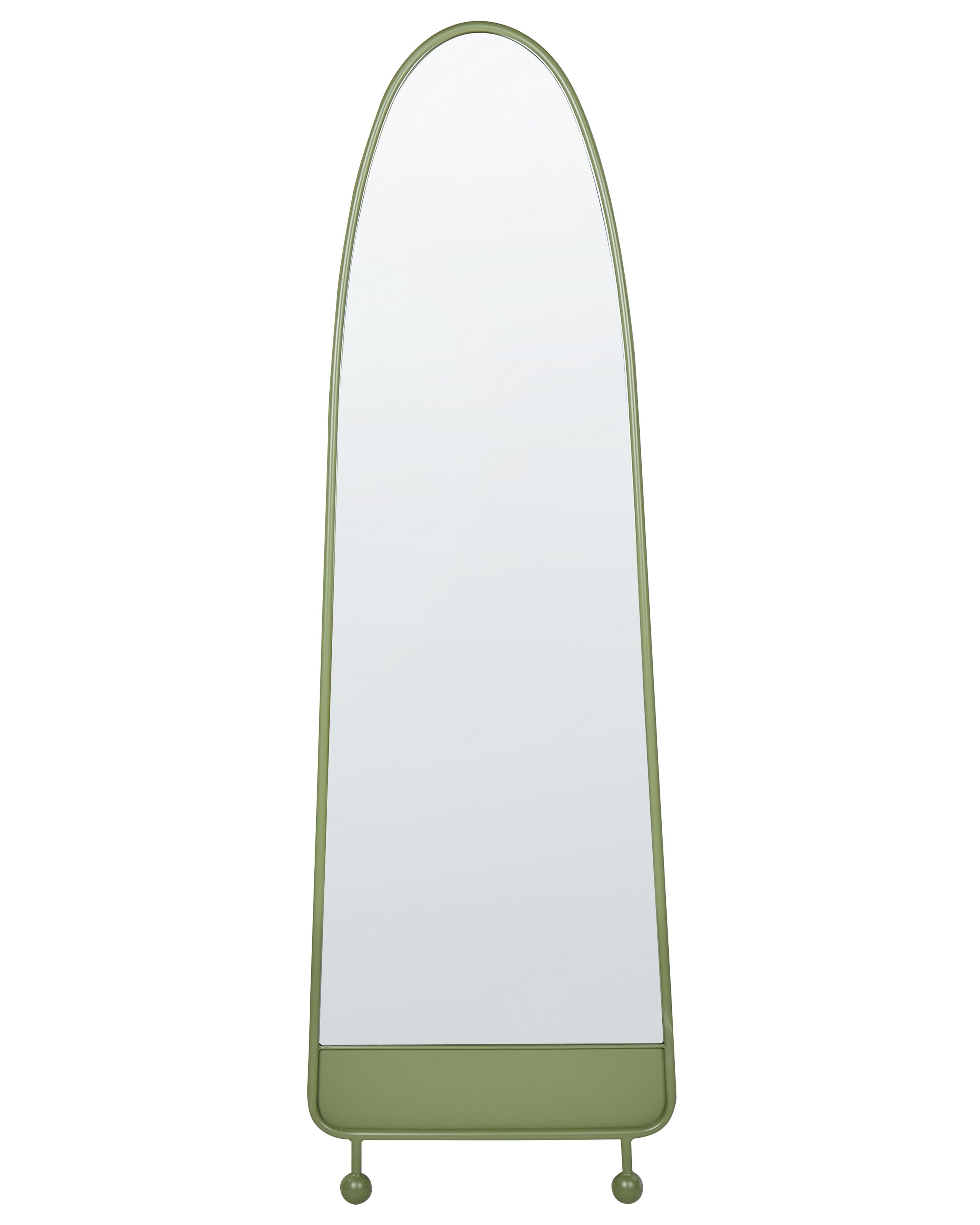 Metal Wall Mirror 45x146cm Green - Gemini Interiors