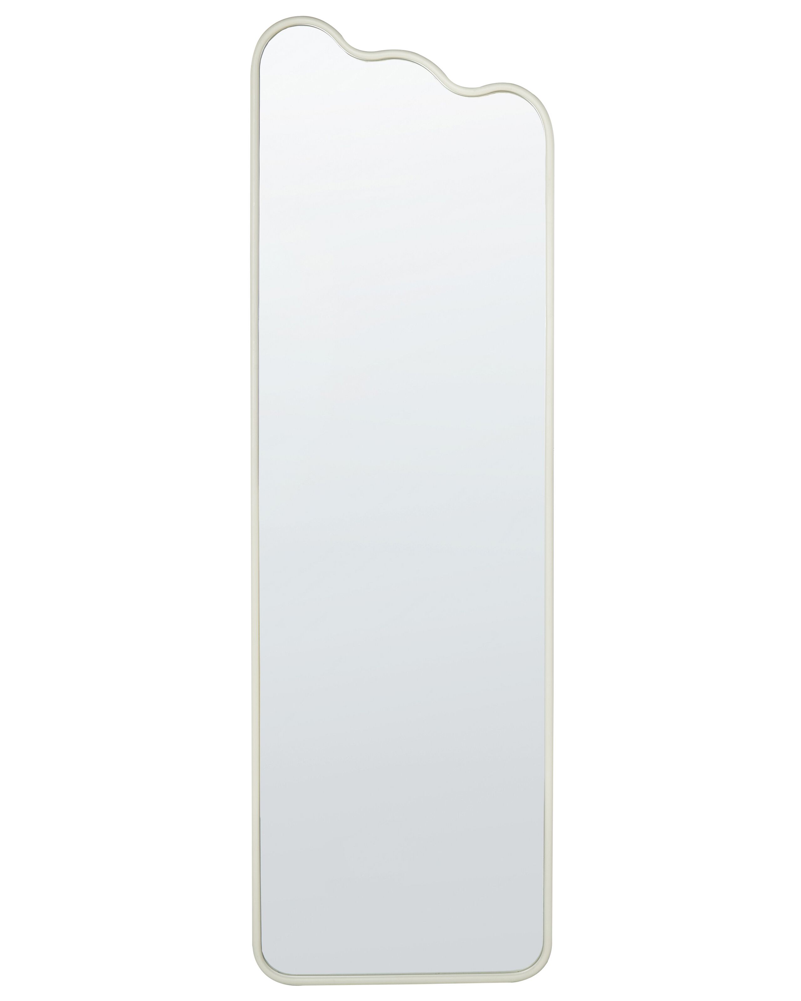 Metal Wall Mirror 45x145cm White - Gemini Interiors