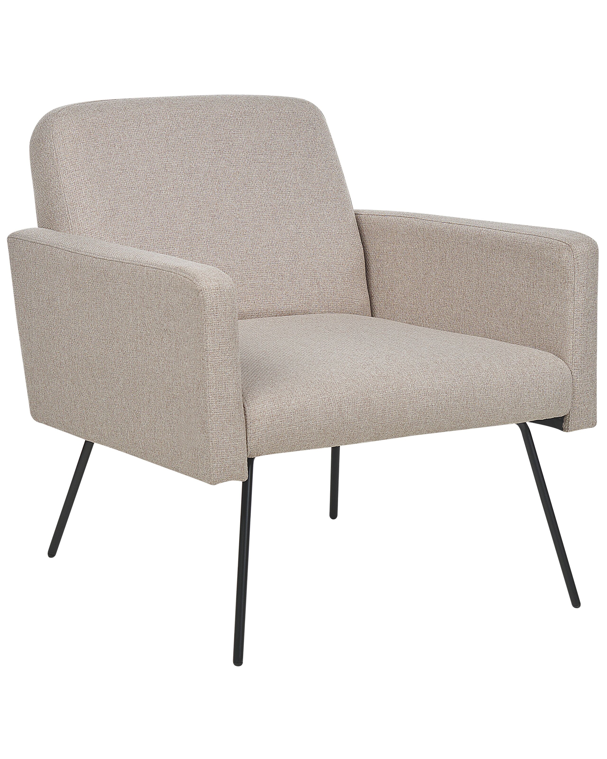Fabric Armchair Beige NARKEN - Gemini Interiors