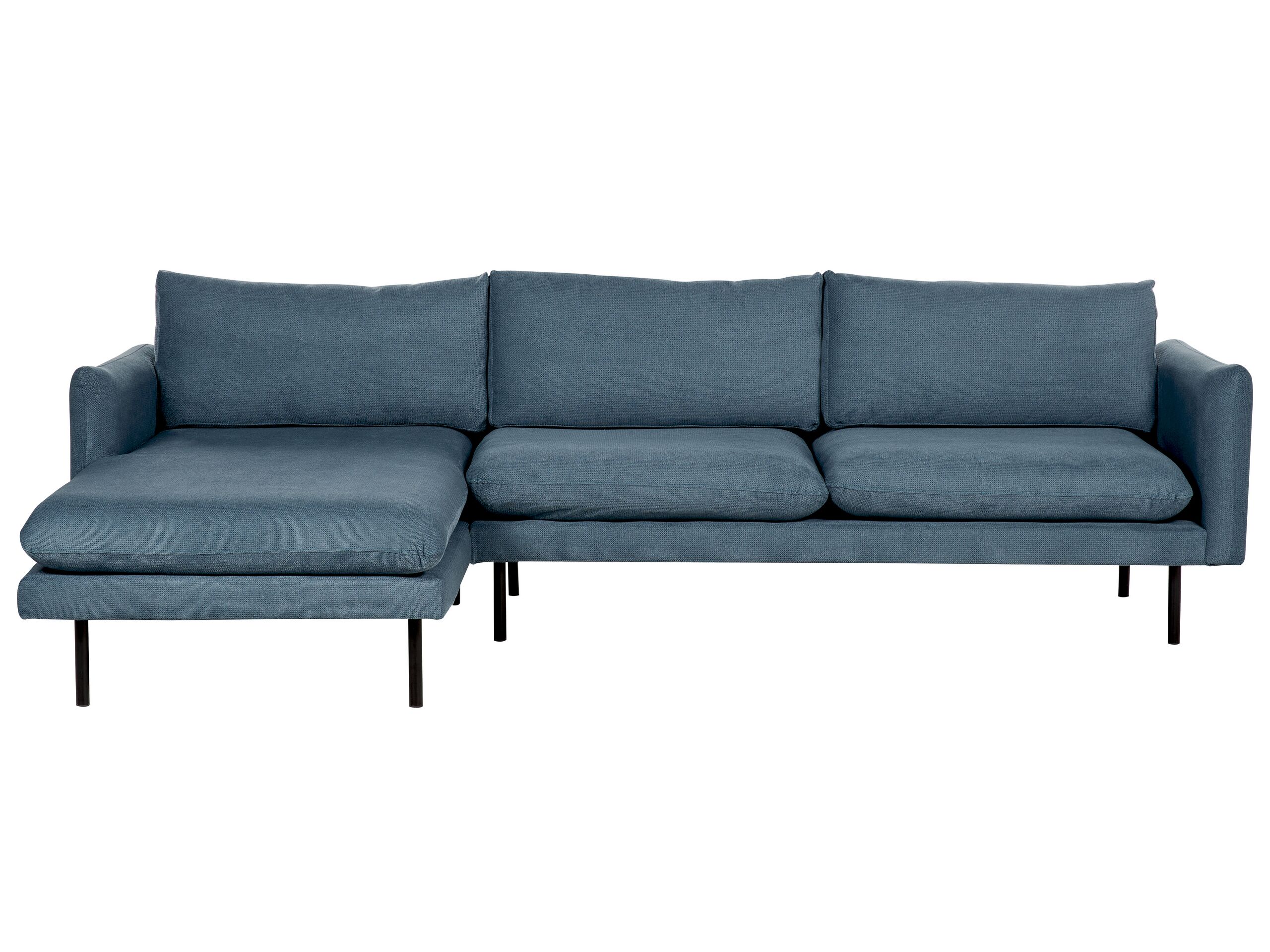 Fabric Corner Sofa Right Hand Blue VINTERBRO - Gemini Interiors