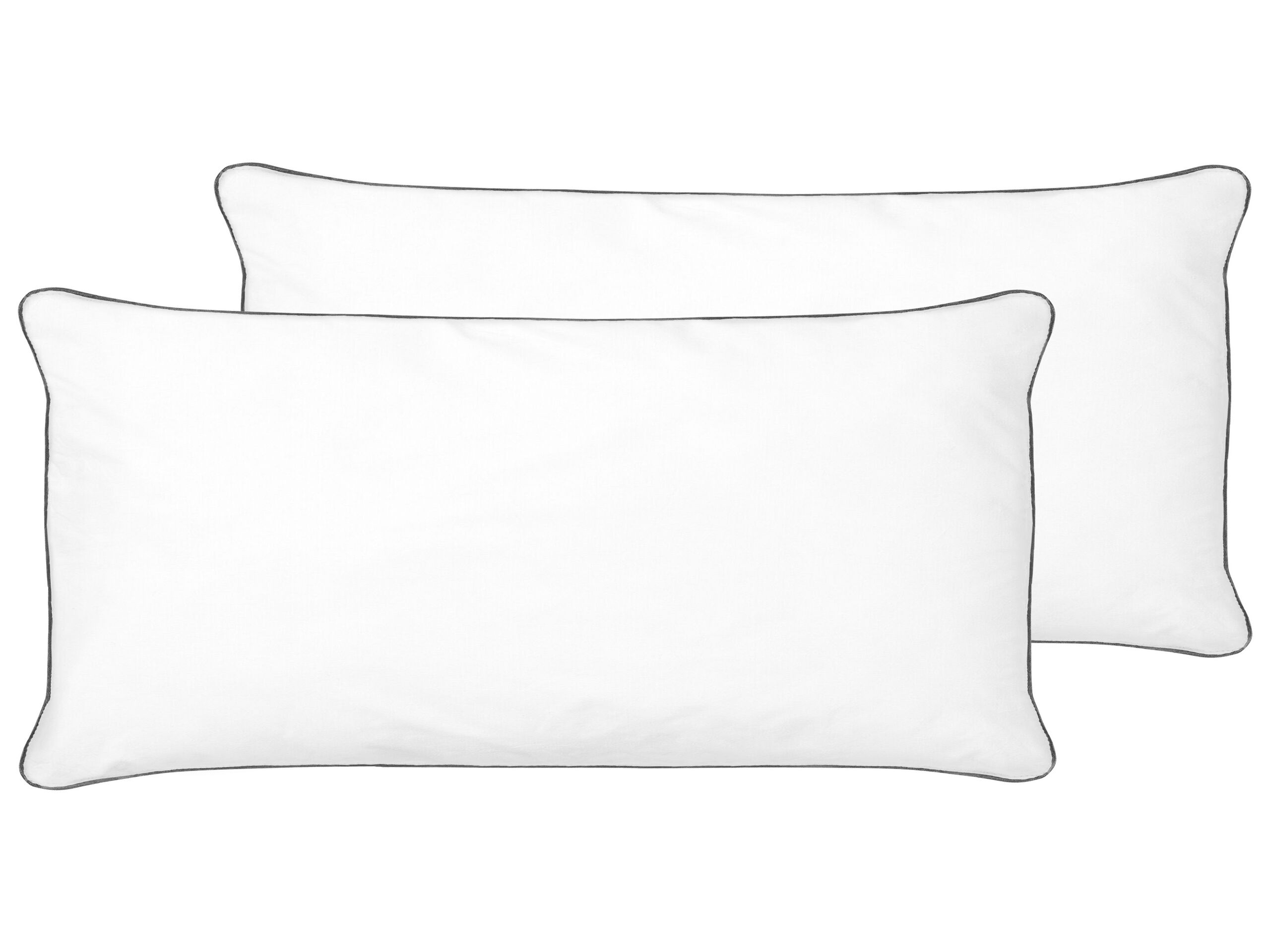 Set of 2 Microfibre Bed High Profile Pillows 40 x 80 cm PELISTER - Gemini Interiors