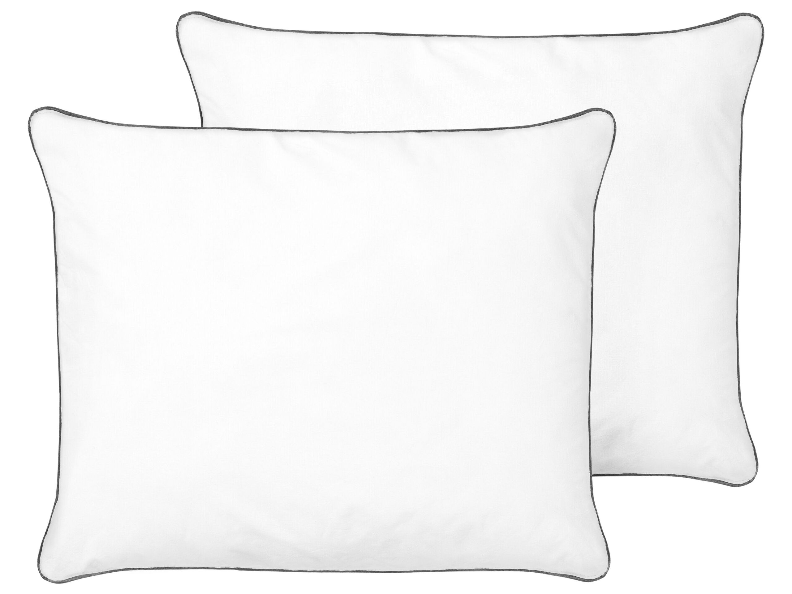 Set of 2 Microfibre Bed High Profile Pillow 50 x 60 cm PELISTER - Gemini Interiors