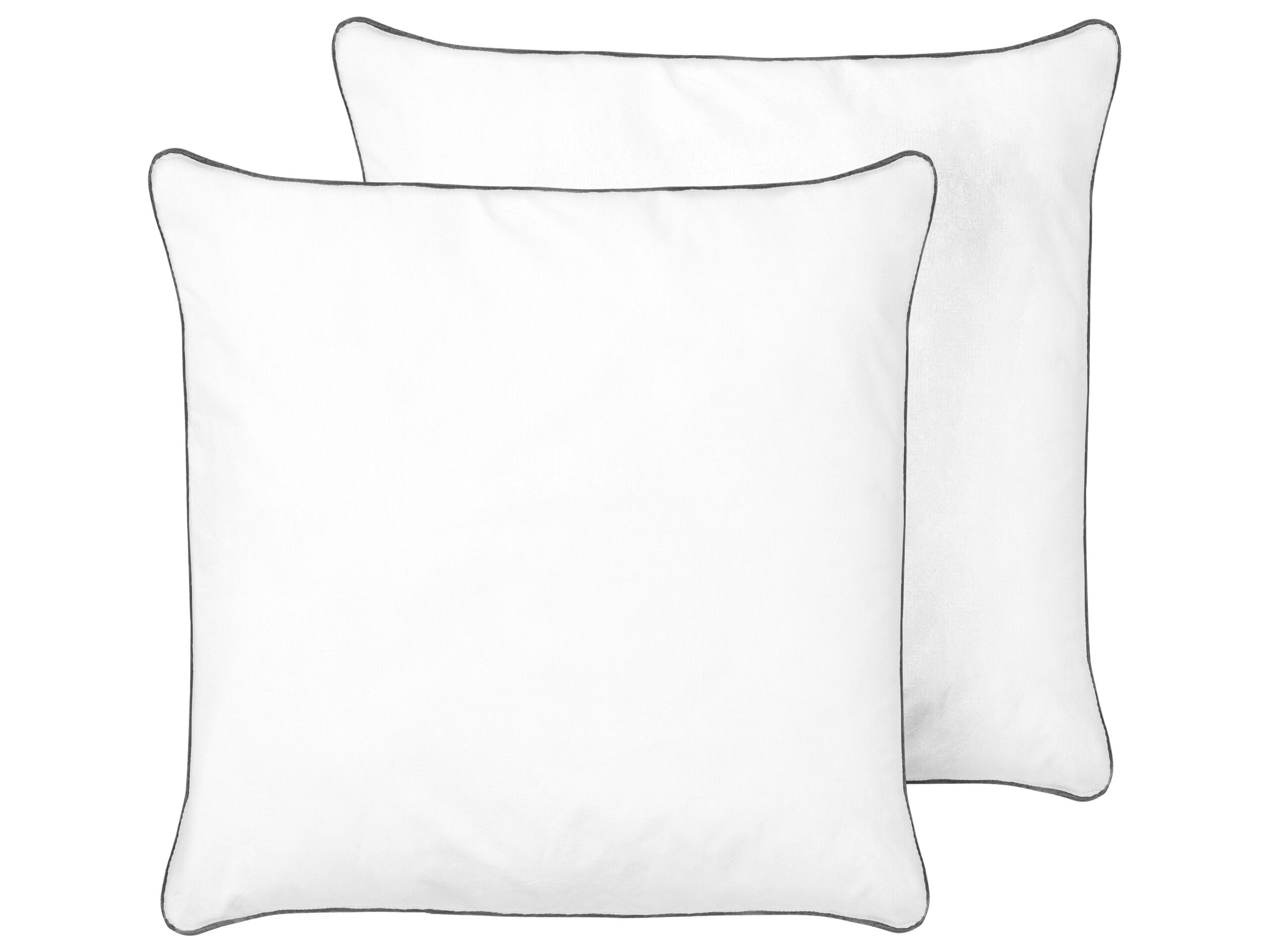 Set of 2 Microfibre Bed High Profile Pillow 80 x 80 cm PELISTER - Gemini Interiors