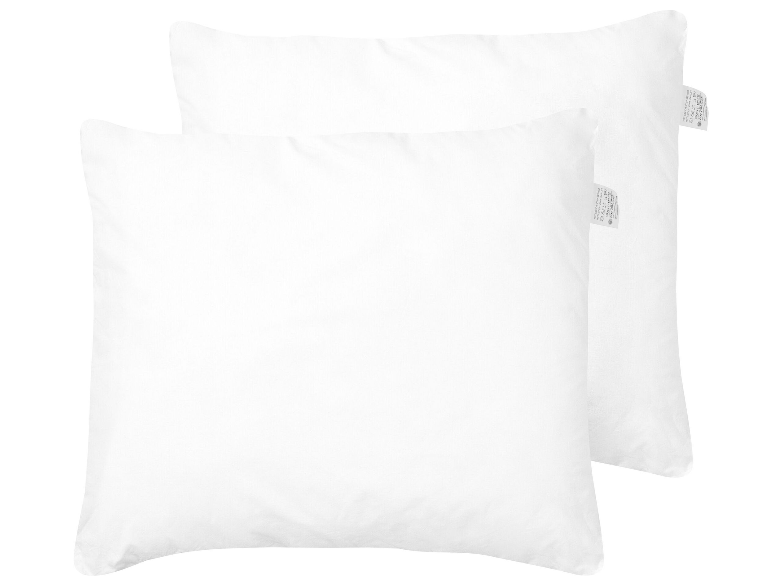 Set of 2 Microfibre Bed High Profile Pillow 80 x 80 cm ERRIGAL - Gemini Interiors