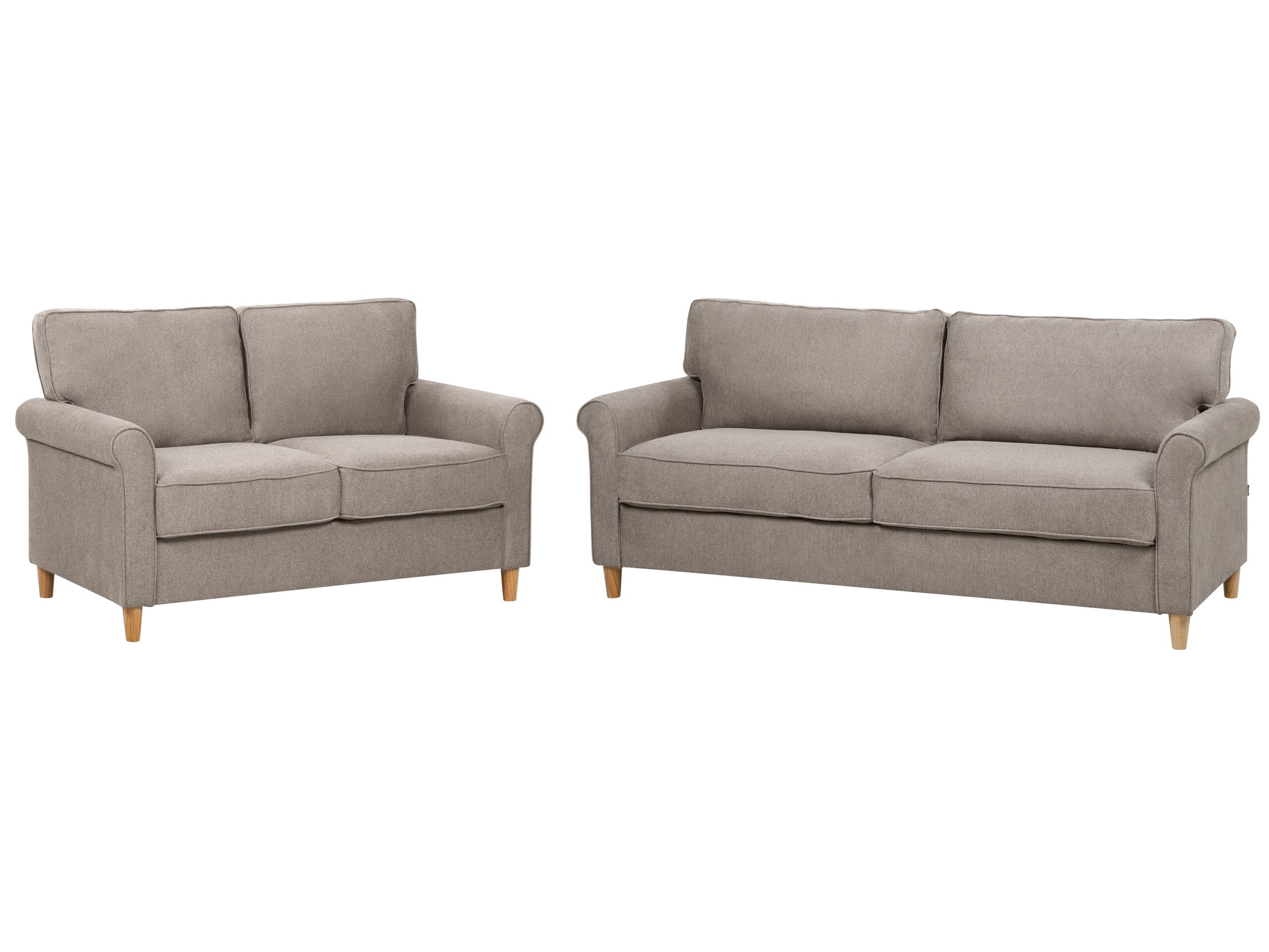 Fabric Sofa Set Light Brown RONNEBY - Gemini Interiors