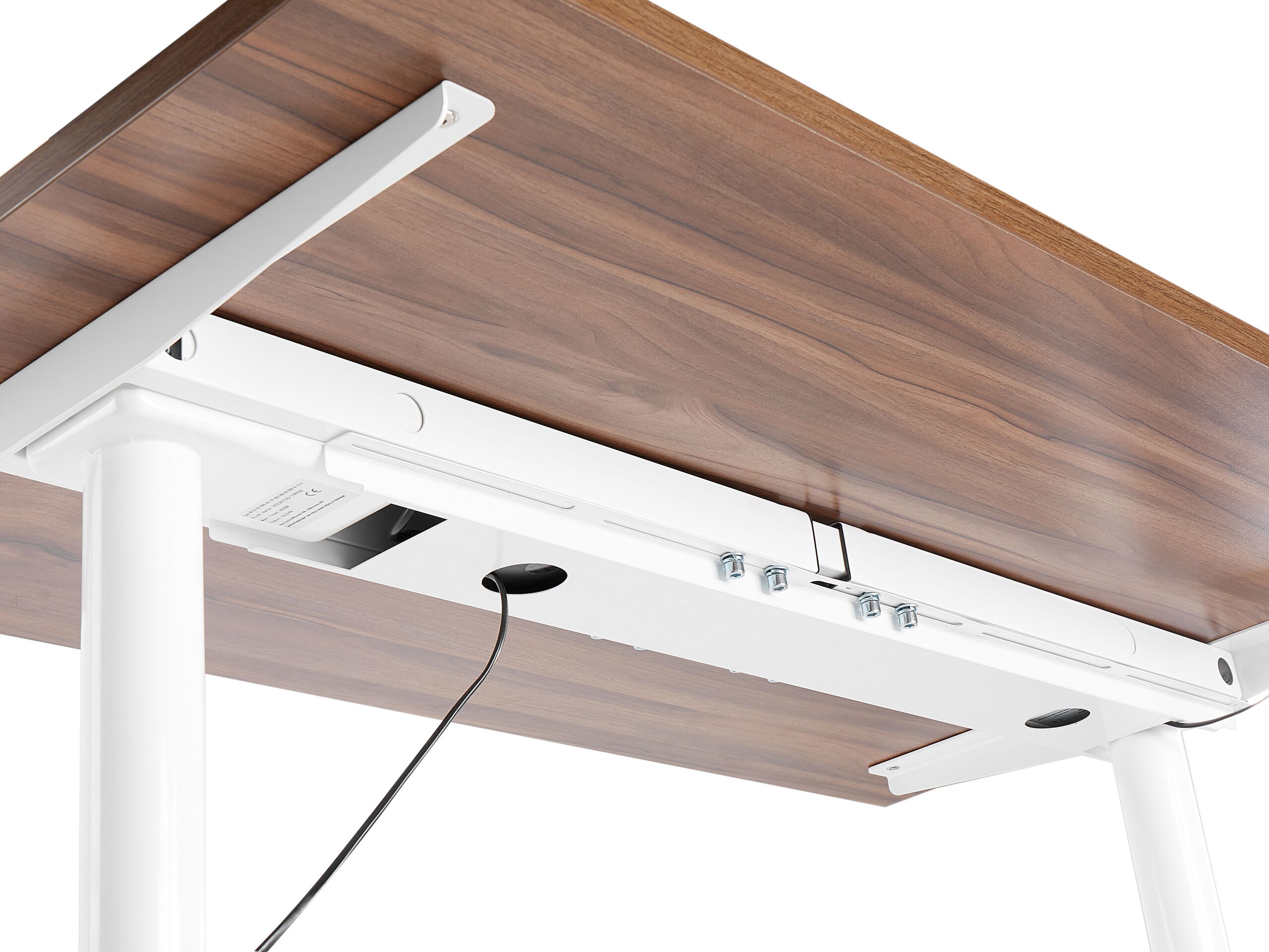 Cable Tray for Electric Adjustable Desk White TRACIE - Gemini Interiors