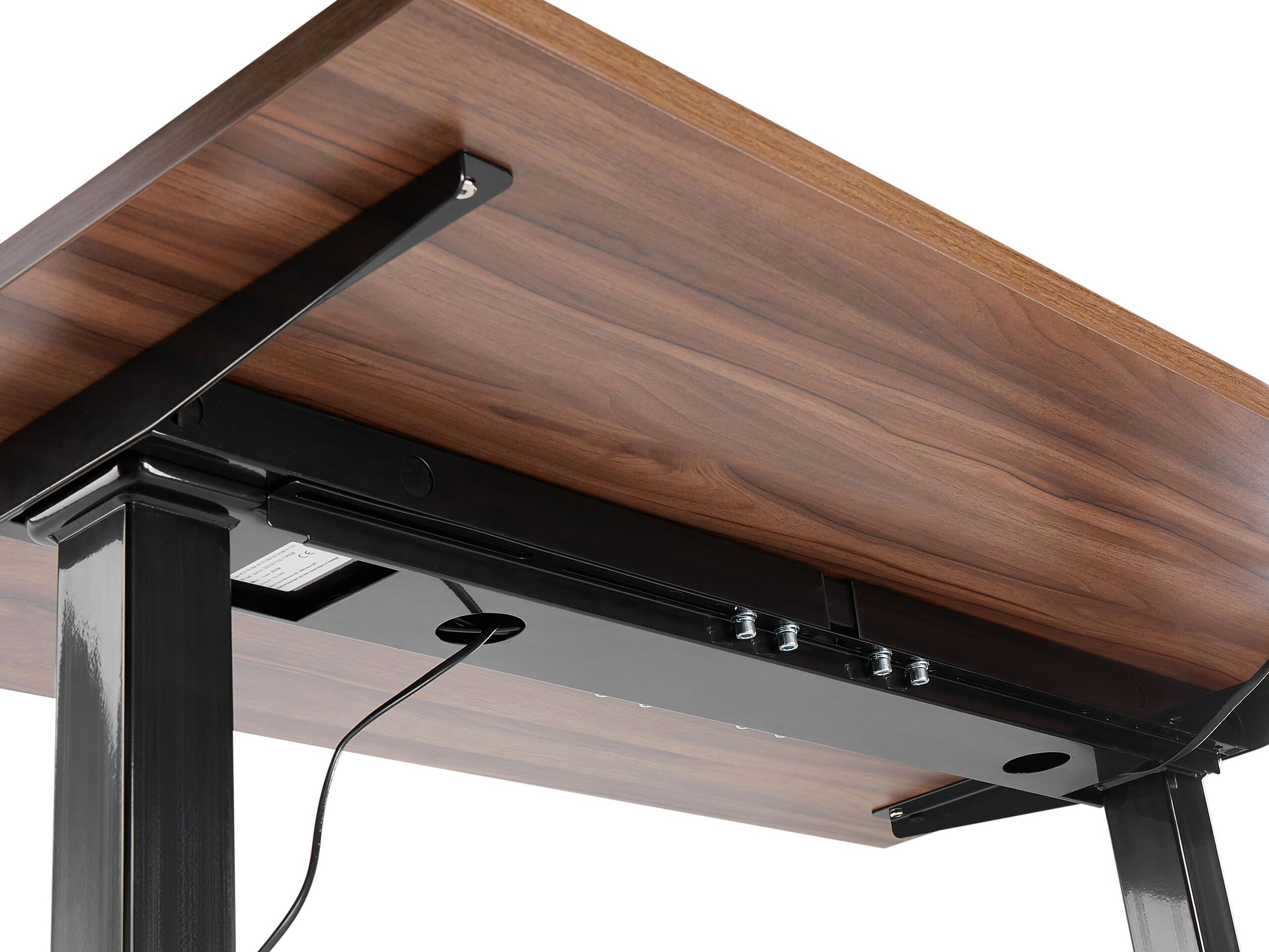 Cable Tray for Electric Adjustable Desk Black TRACIE - Gemini Interiors