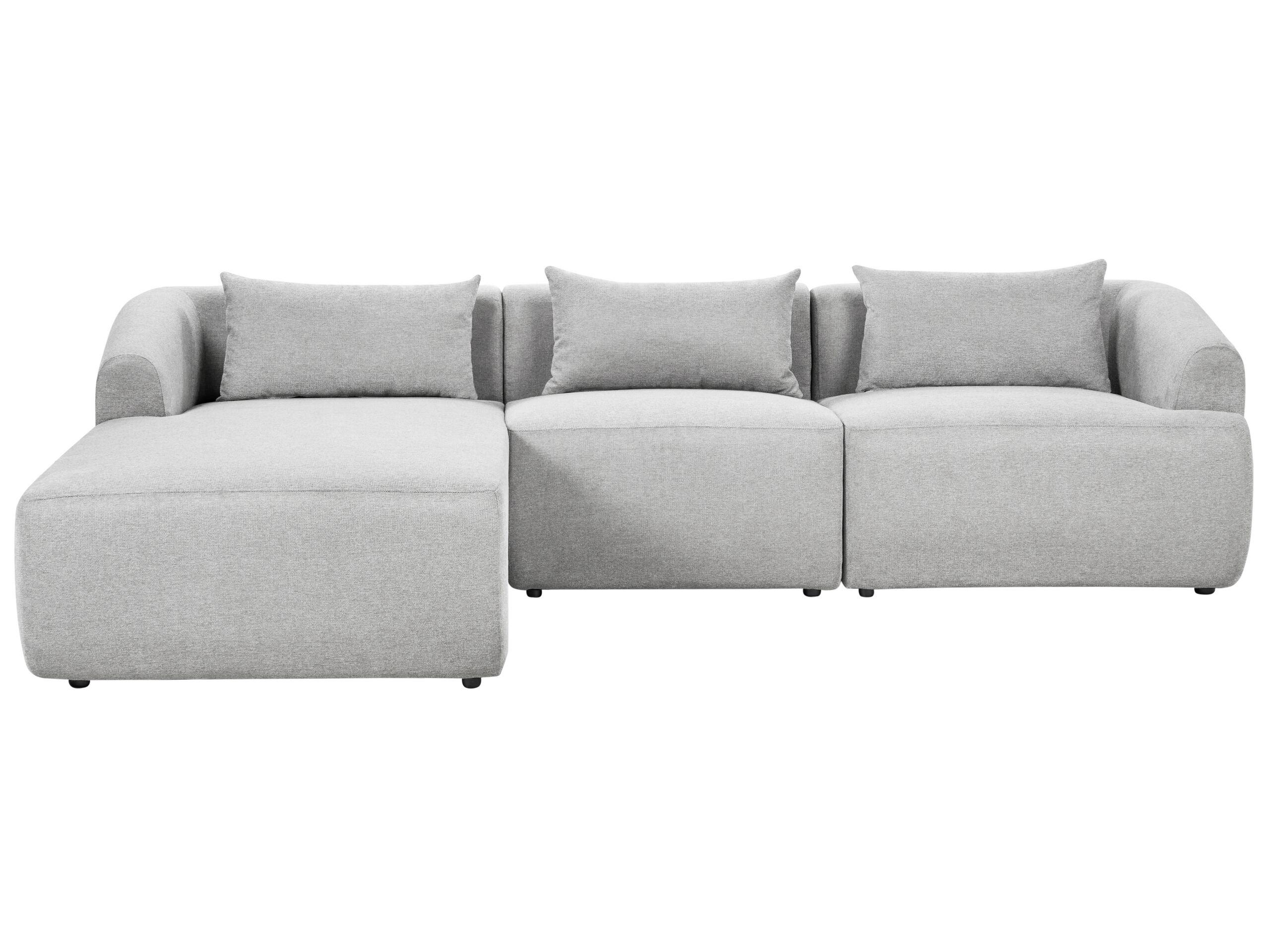 Right Hand Fabric Corner Sofa Grey SVANSELE - Gemini Interiors