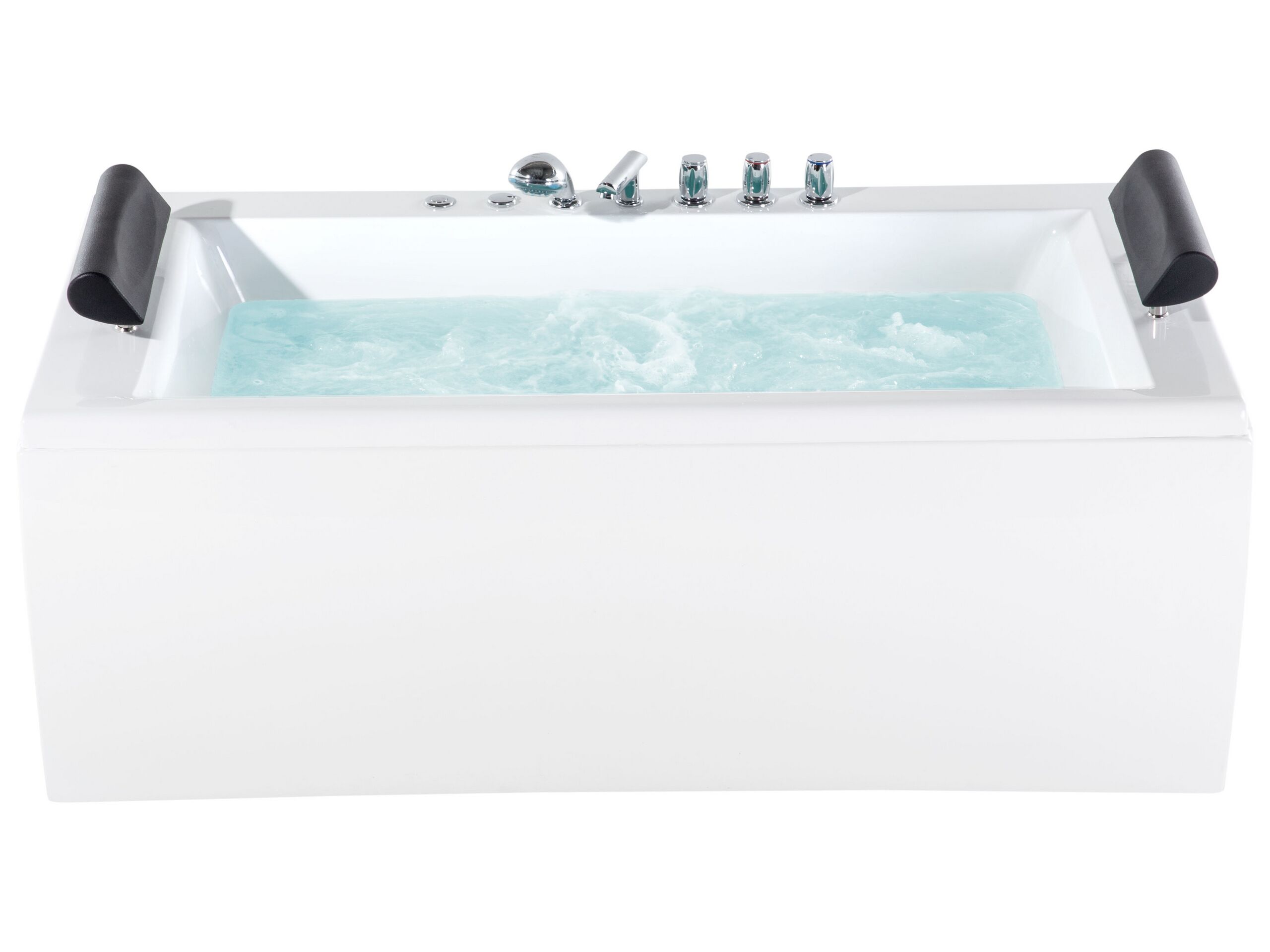 Whirlpool Bath with LED 1720 x 830 mm White MONTEGO - Gemini Interiors