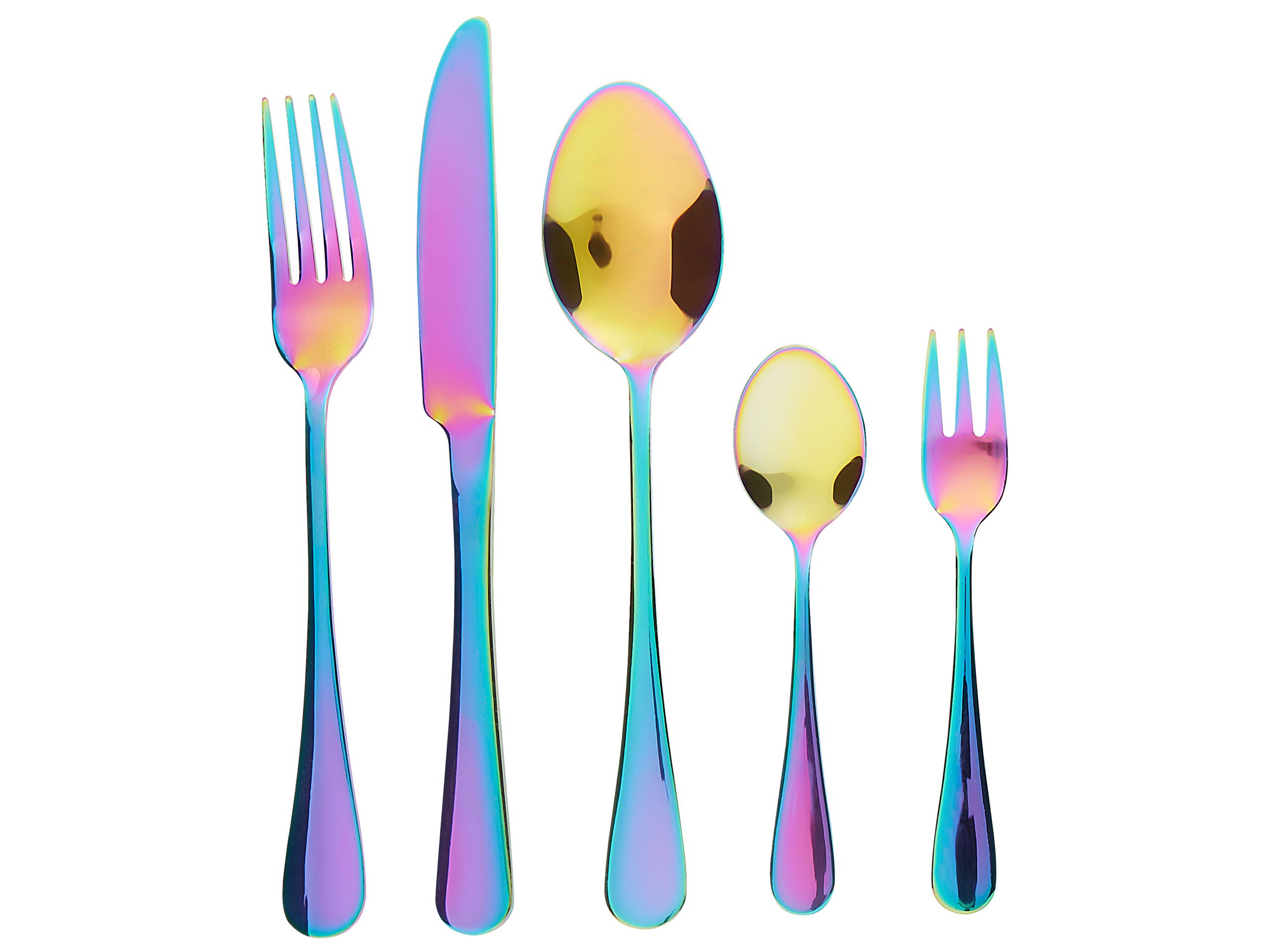 30 Piece Cutlery Set Multicolour FUSILLI - Gemini Interiors