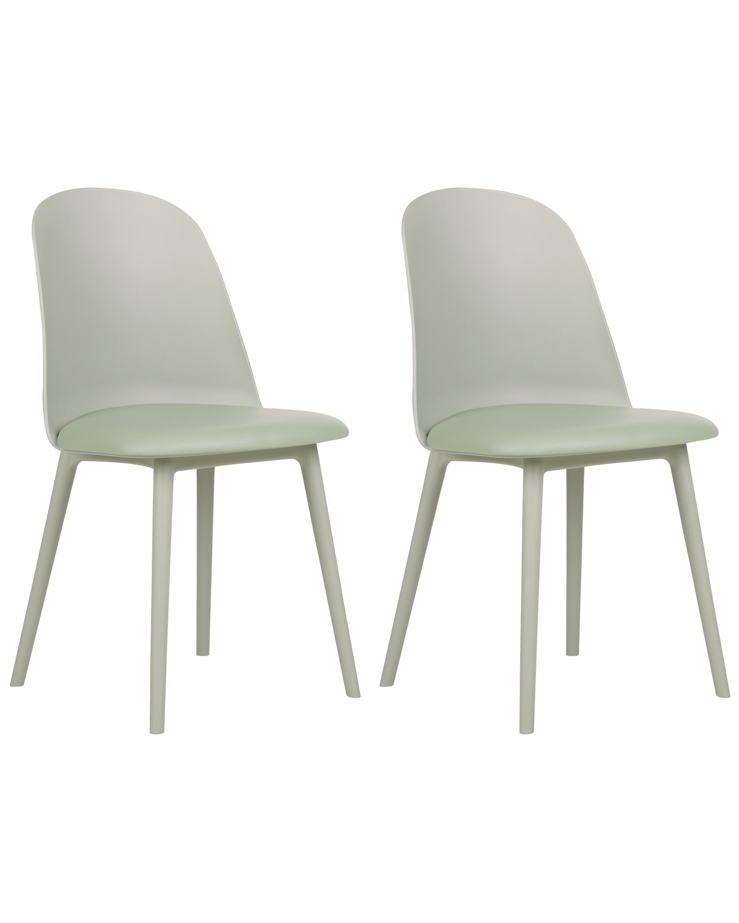 Set of 2 Dining Chairs Light Green FOMBY - Gemini Interiors