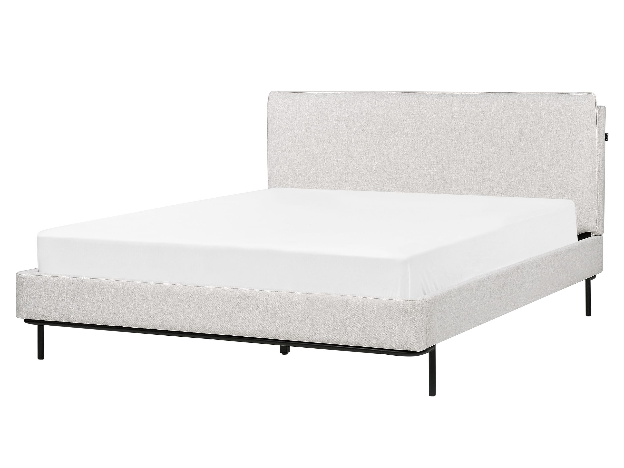 Fabric EU King Bed Grey CORIO - Gemini Interiors