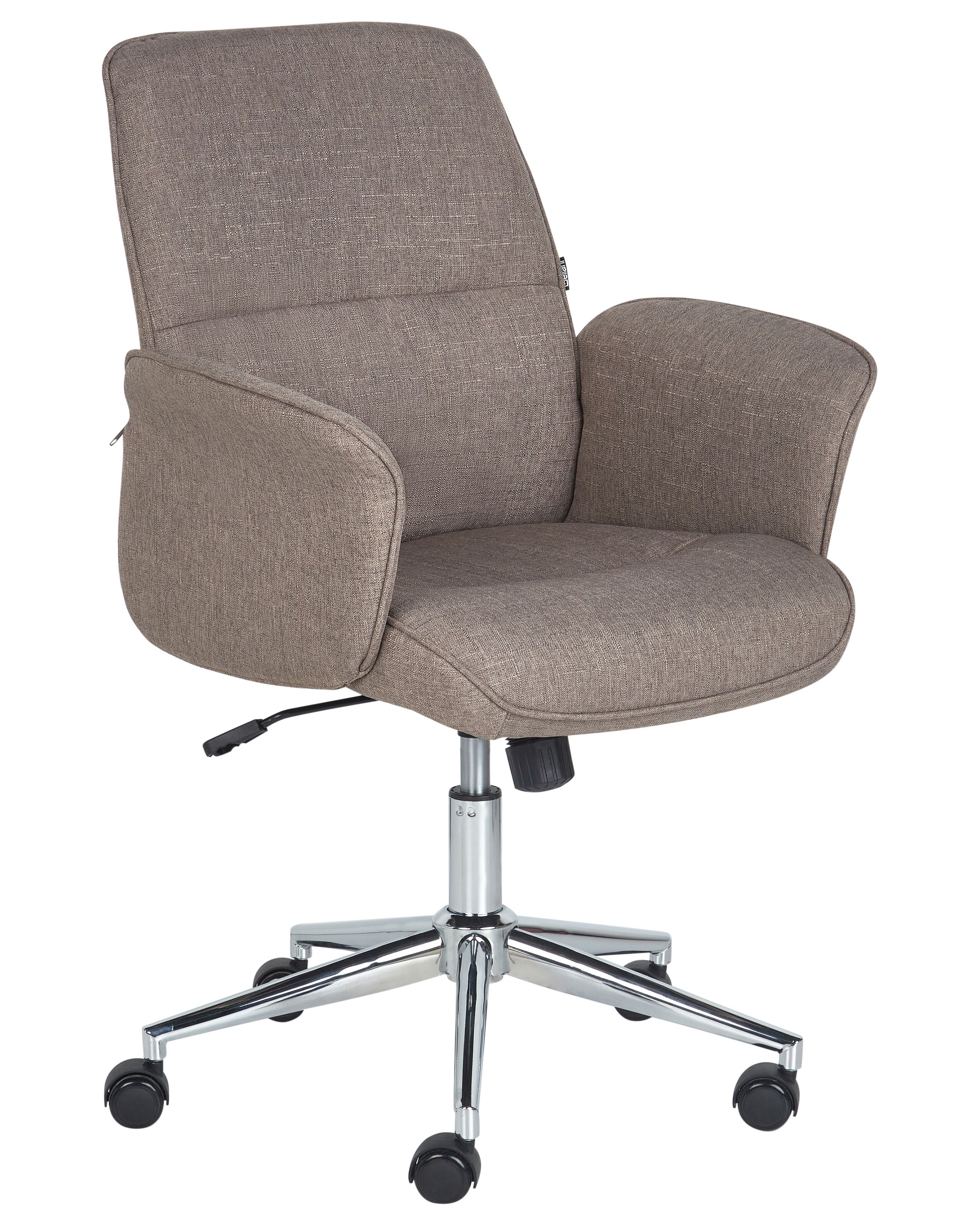 Swivel Office Chair Brown RAVISHING - Gemini Interiors