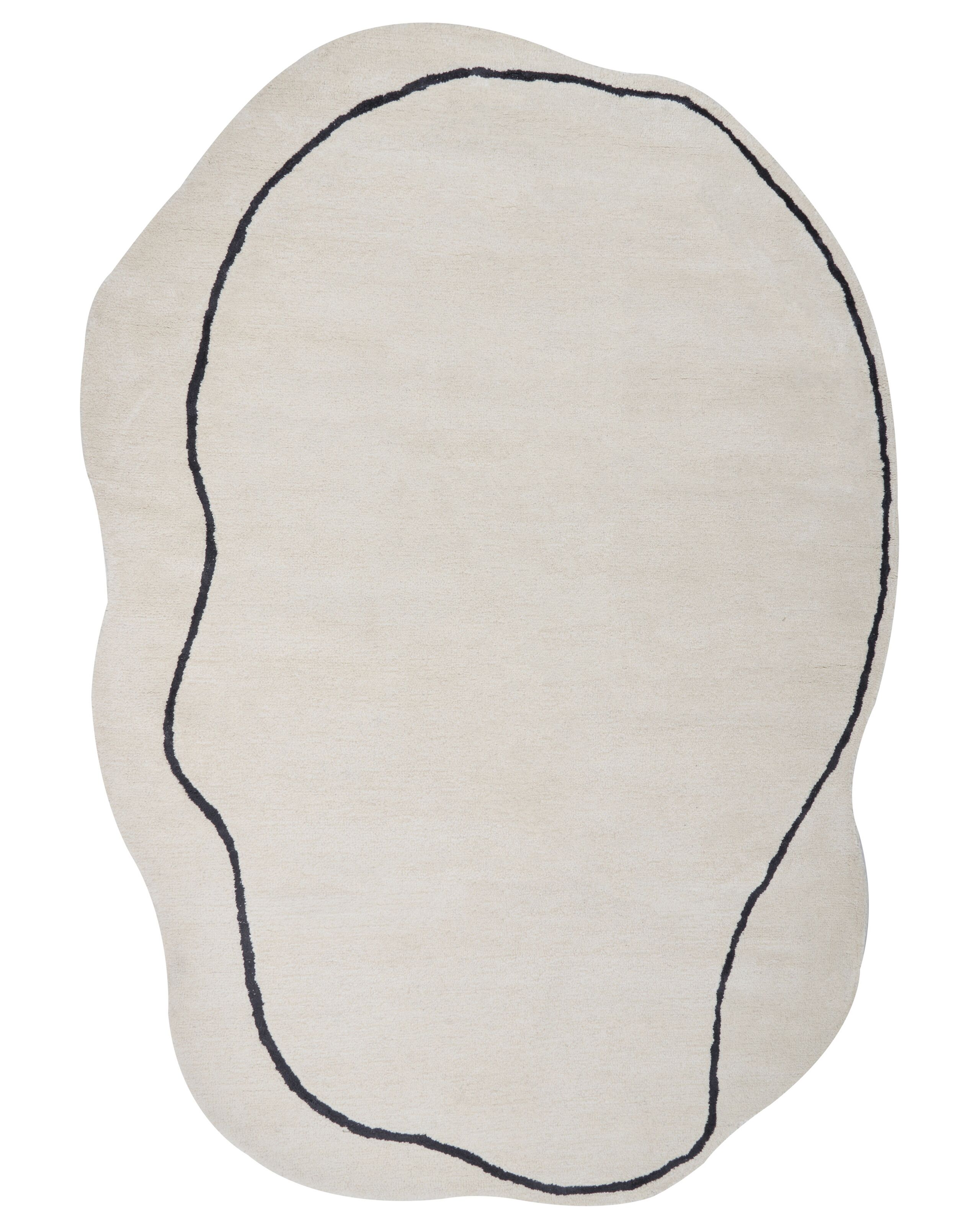 Viscose Area Rug 160x230cm Beige - Gemini Interiors