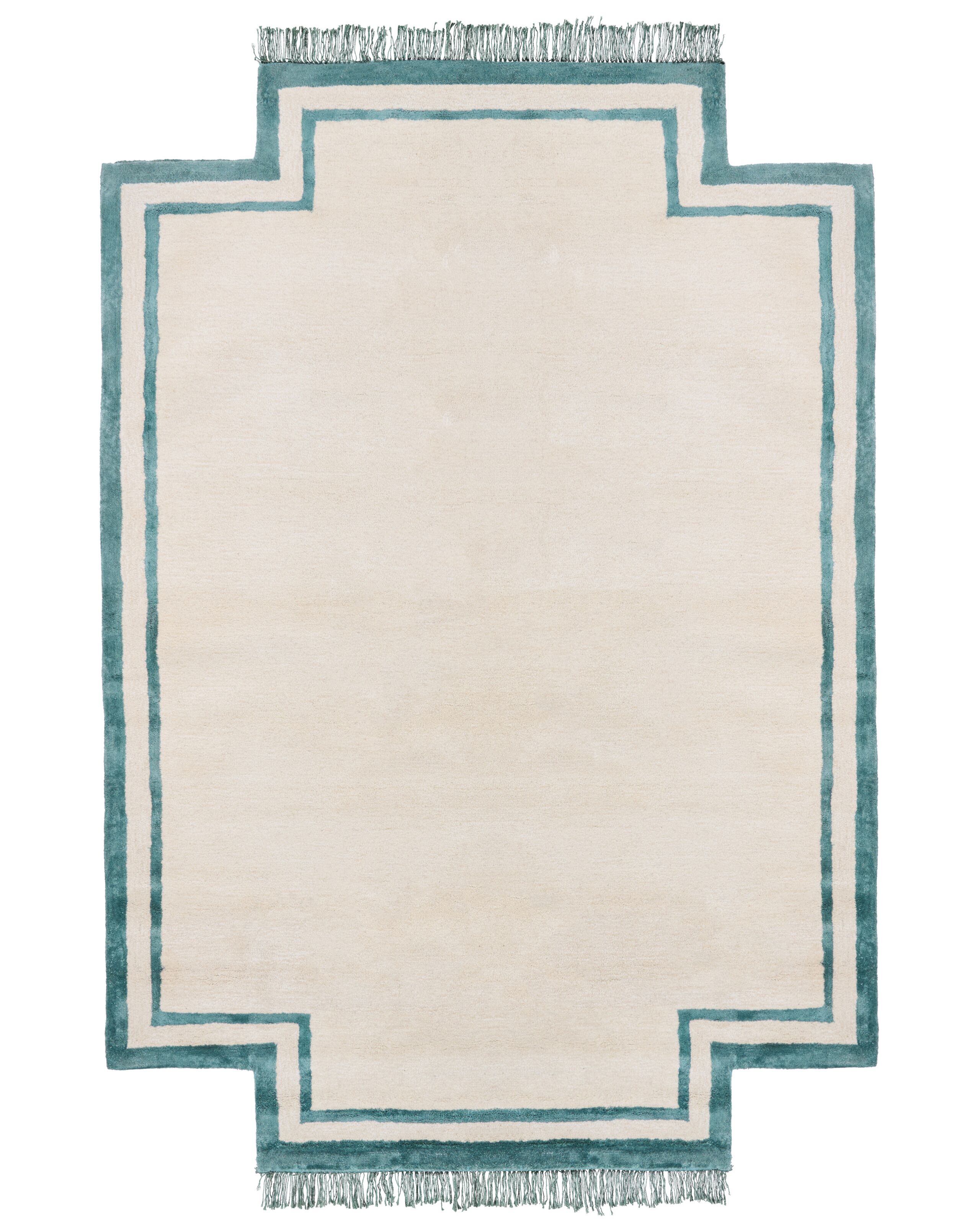 Viscose Area Rug 160x230cm Beige - Gemini Interiors