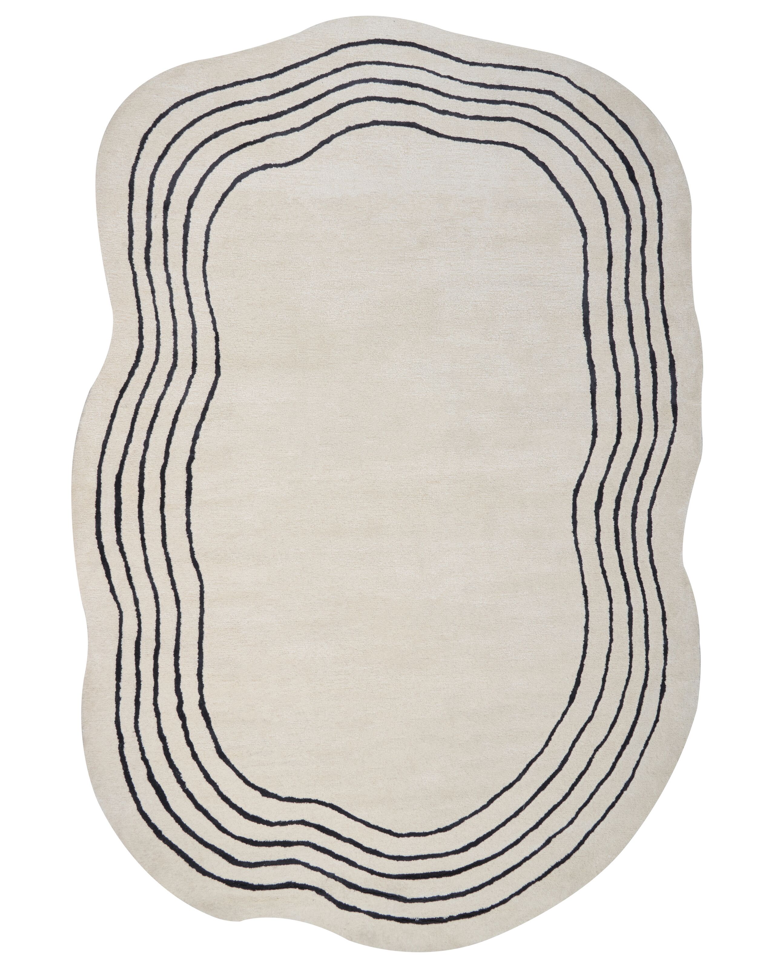 Viscose Area Rug 200x300cm Beige - Gemini Interiors