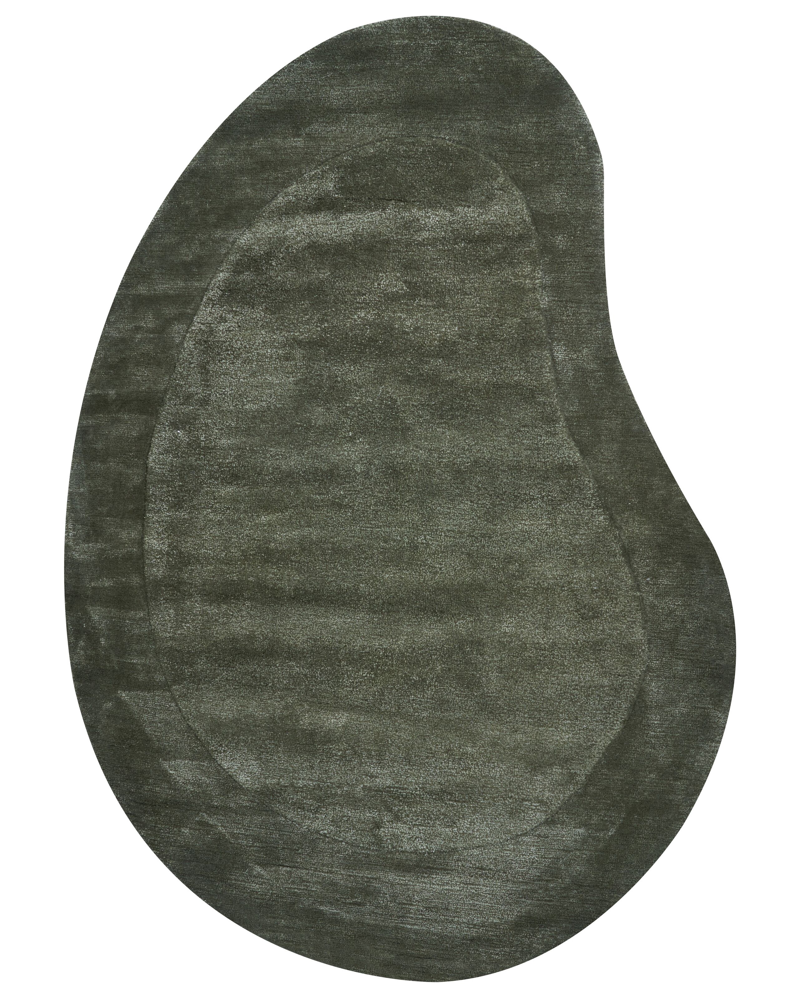 Viscose Area Rug 160x230cm Green - Gemini Interiors