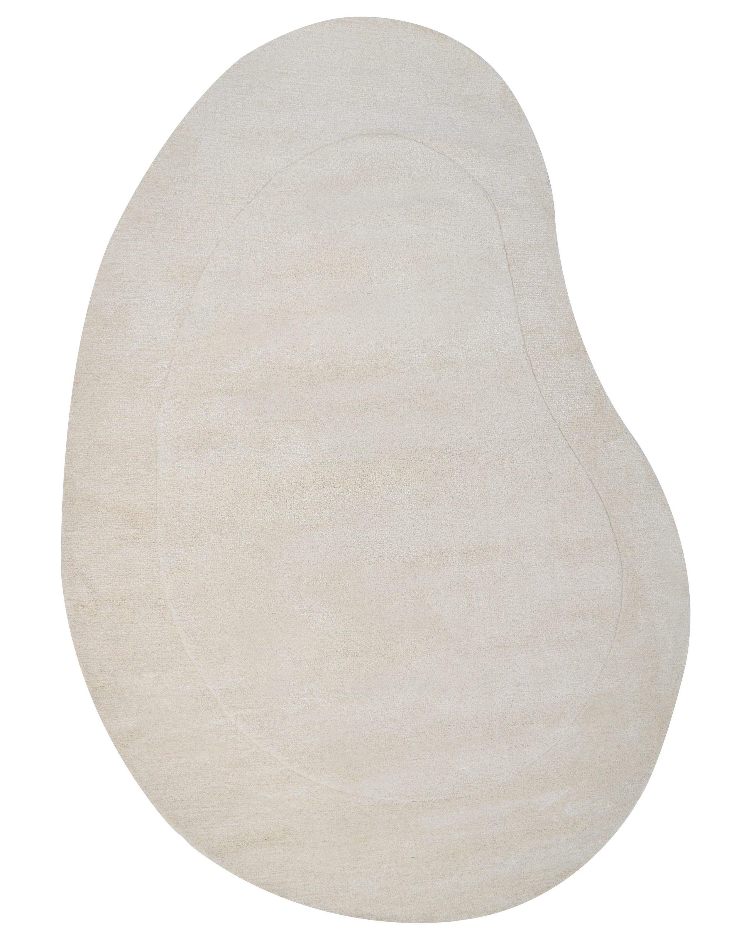 Viscose Area Rug 160x230cm Beige - Gemini Interiors