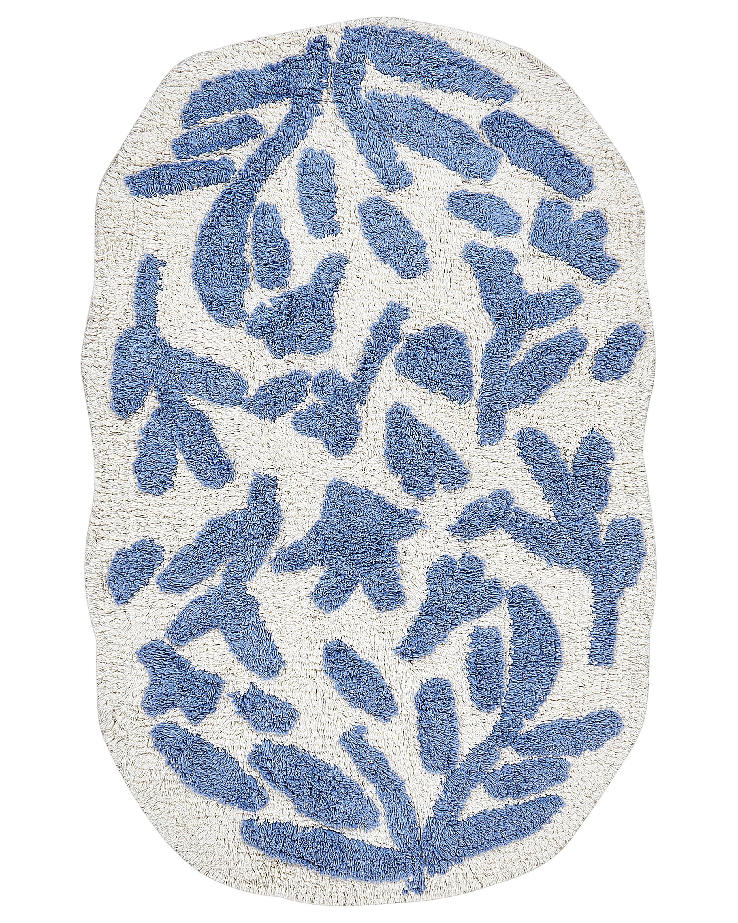 Cotton Bath Mat 60x90cm Blue - Gemini Interiors