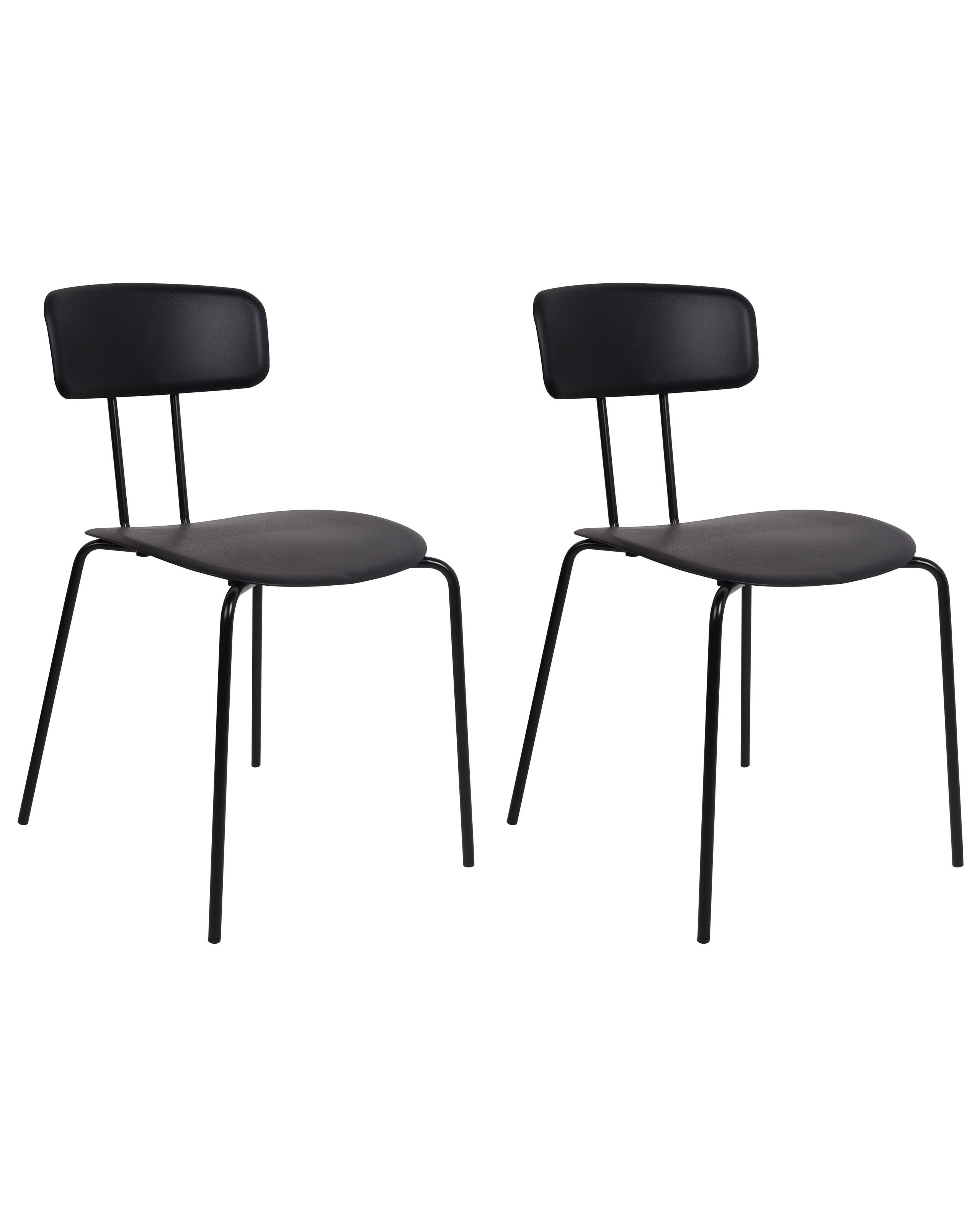 Set of 2 Dining Chairs Black SIBLEY - Gemini Interiors