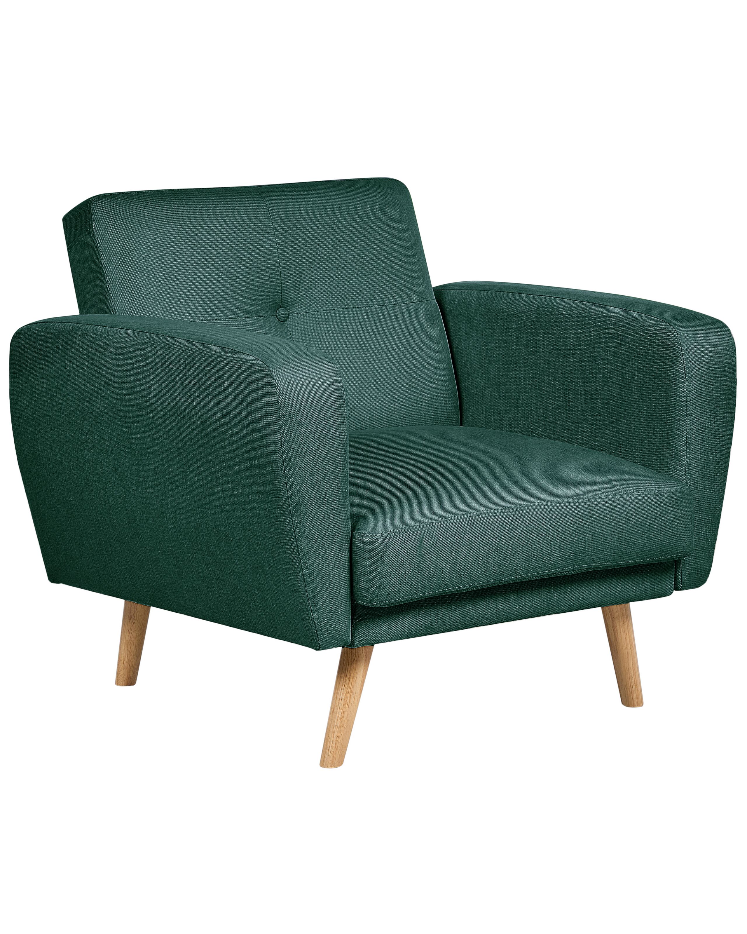 Fabric Armchair Green FLORLI - Gemini Interiors