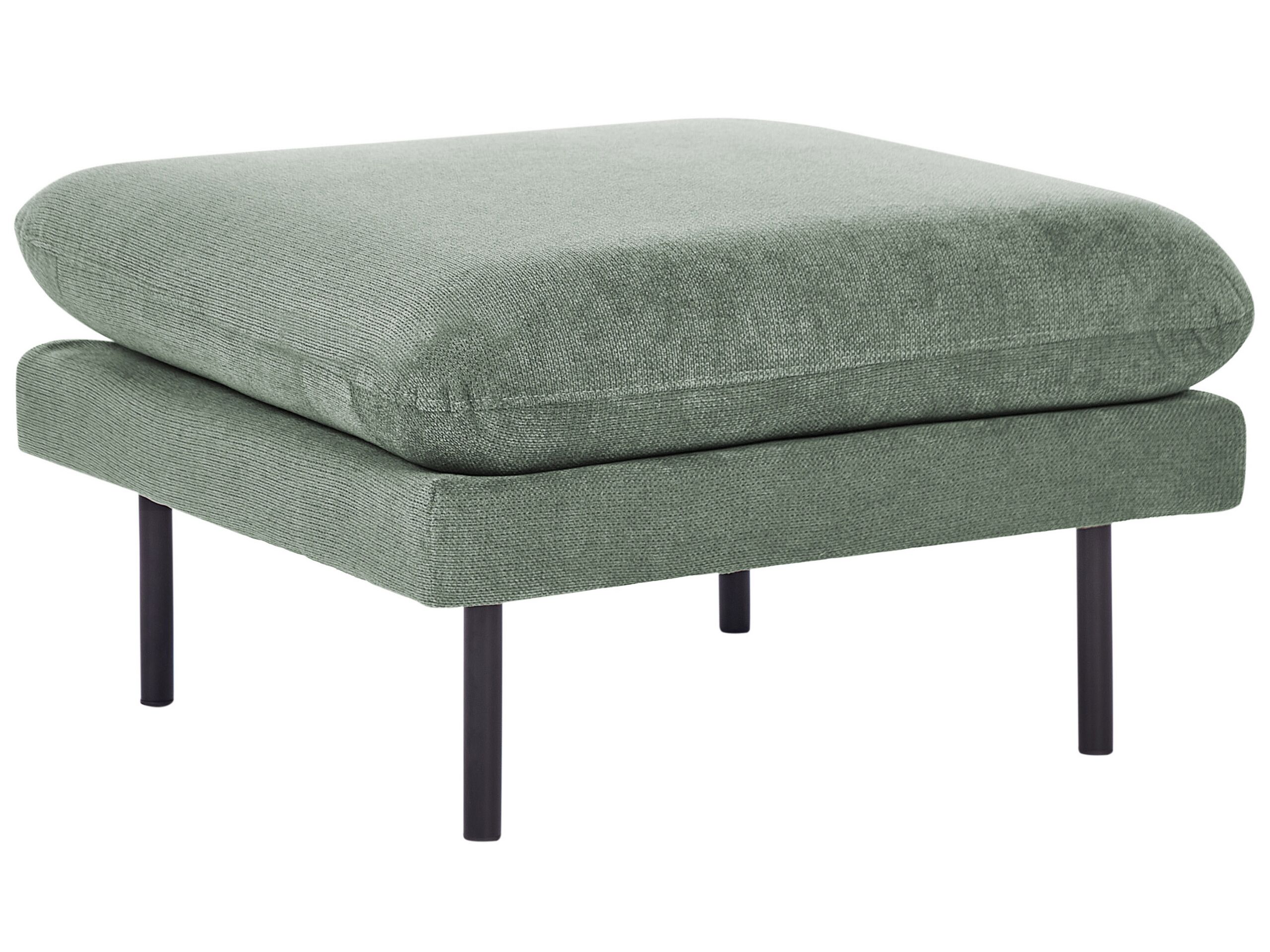 Fabric Ottoman Green VINTERBRO - Gemini Interiors