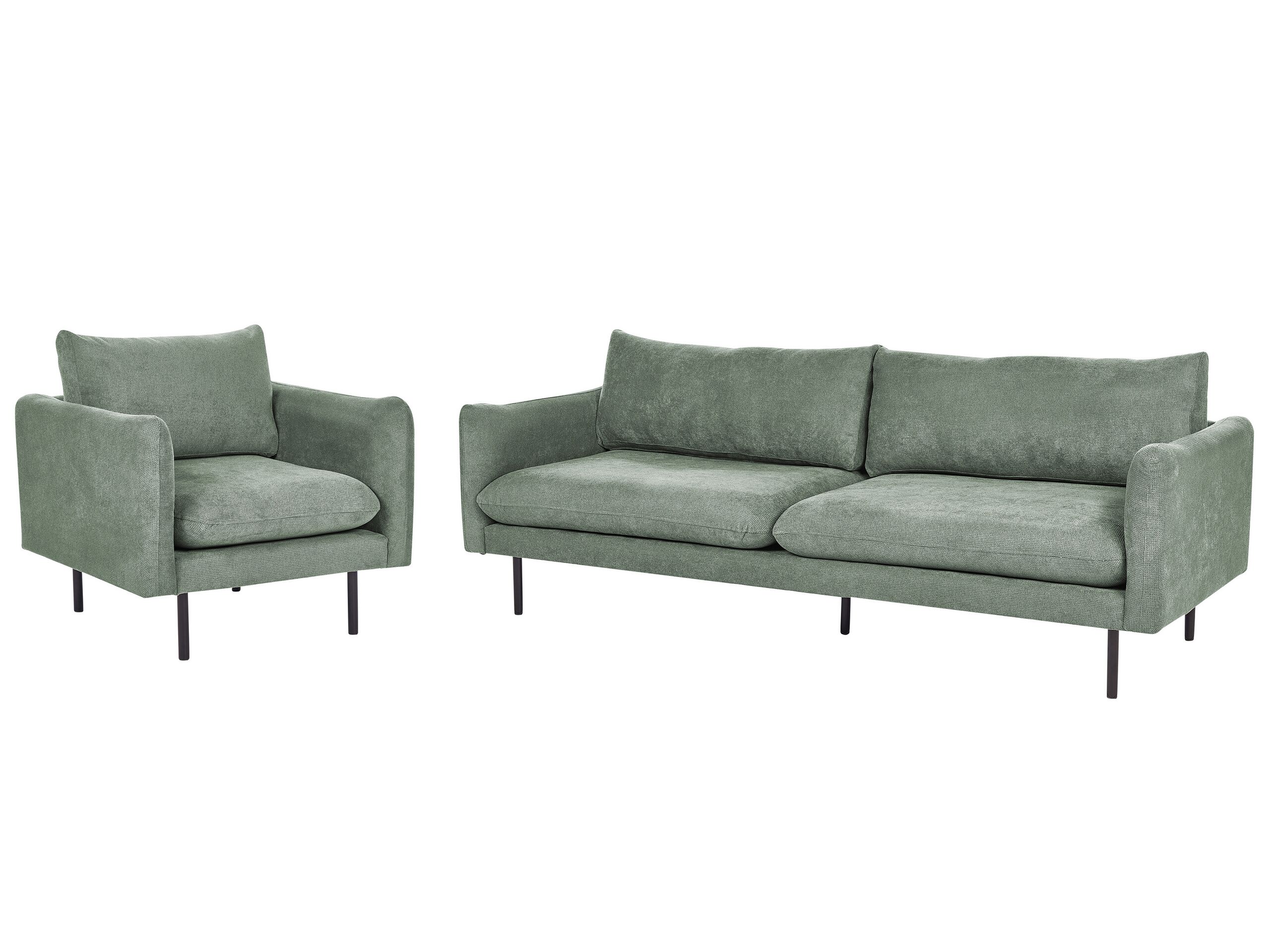 Fabric Living Room Set Green VINTERBRO - Gemini Interiors