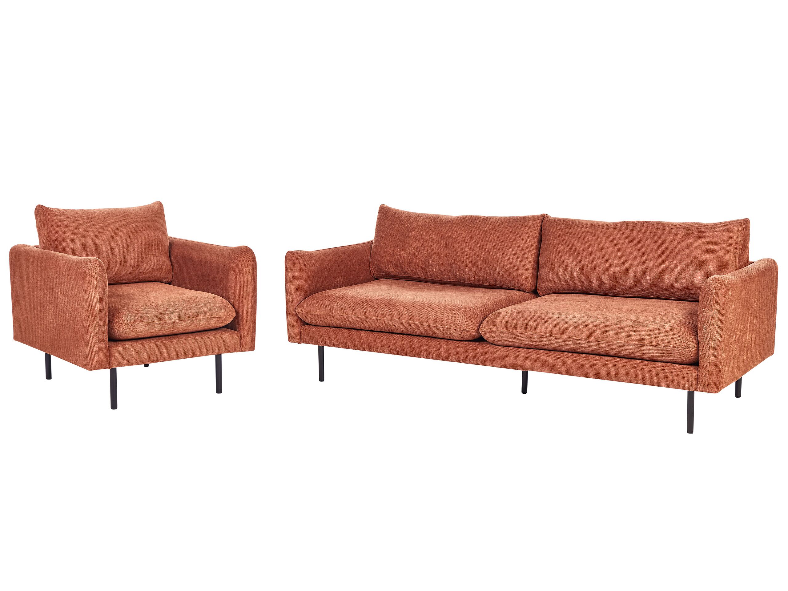 Fabric Living Room Set Golden Brown VINTERBRO - Gemini Interiors