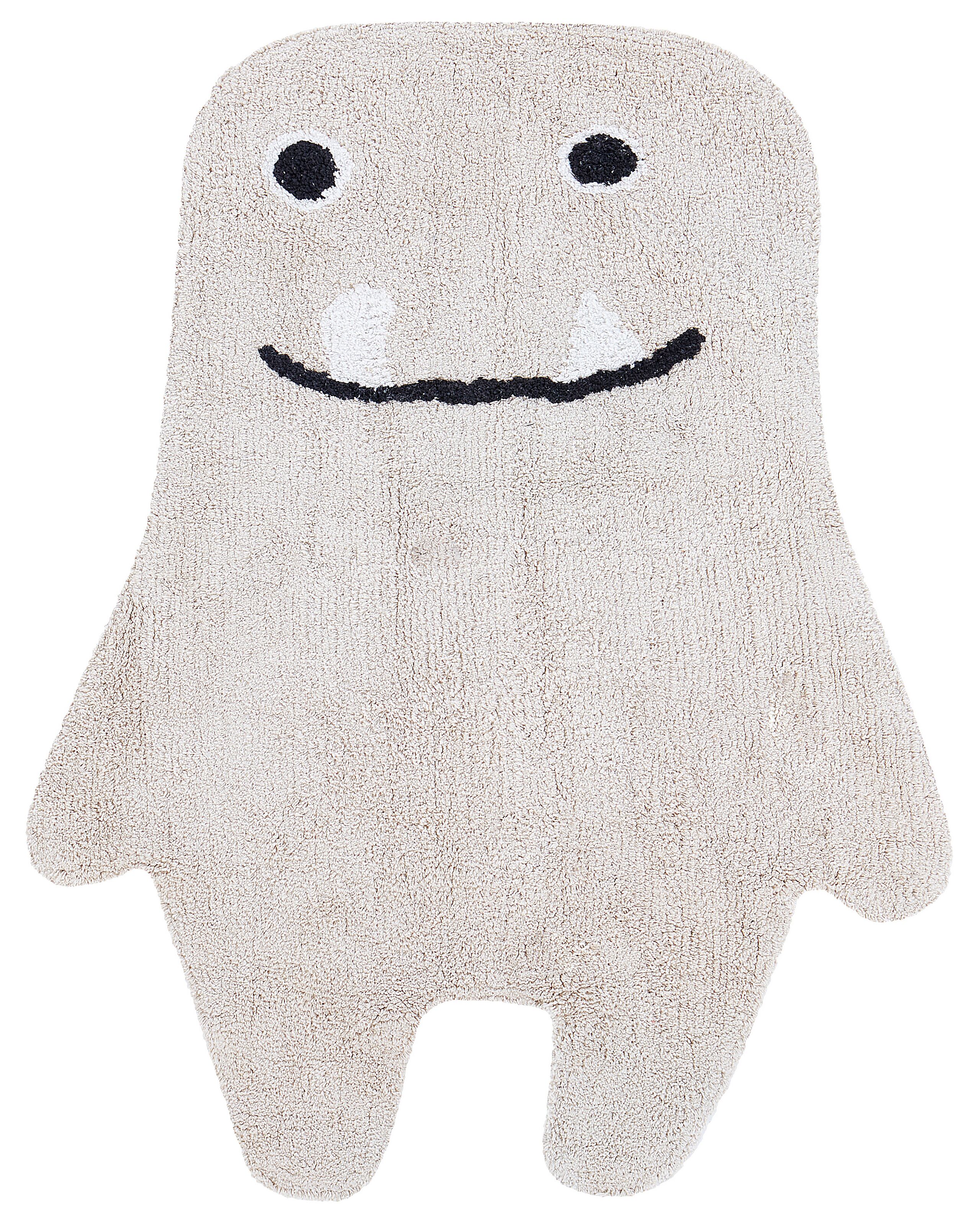 Cotton Kids Rug Monster 70x100cm Beige - Gemini Interiors