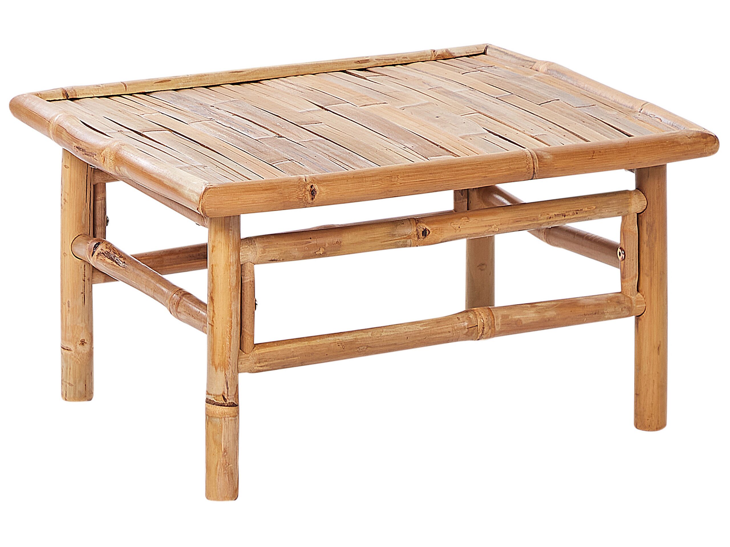 Bamboo Coffee Table 64 x 55 cm Light CERRETO - Gemini Interiors