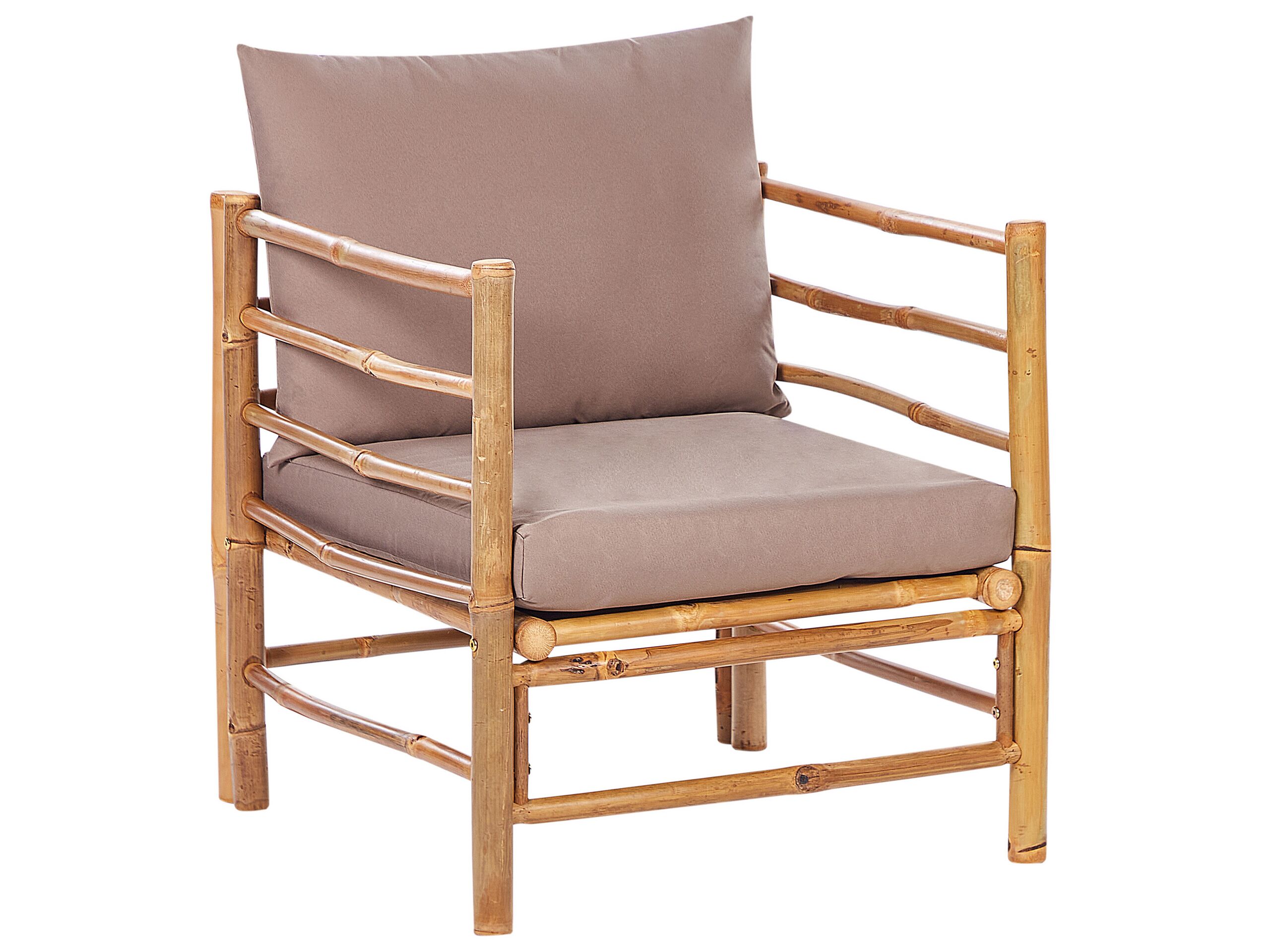 Bamboo Garden Armchair Taupe CERRETO - Gemini Interiors