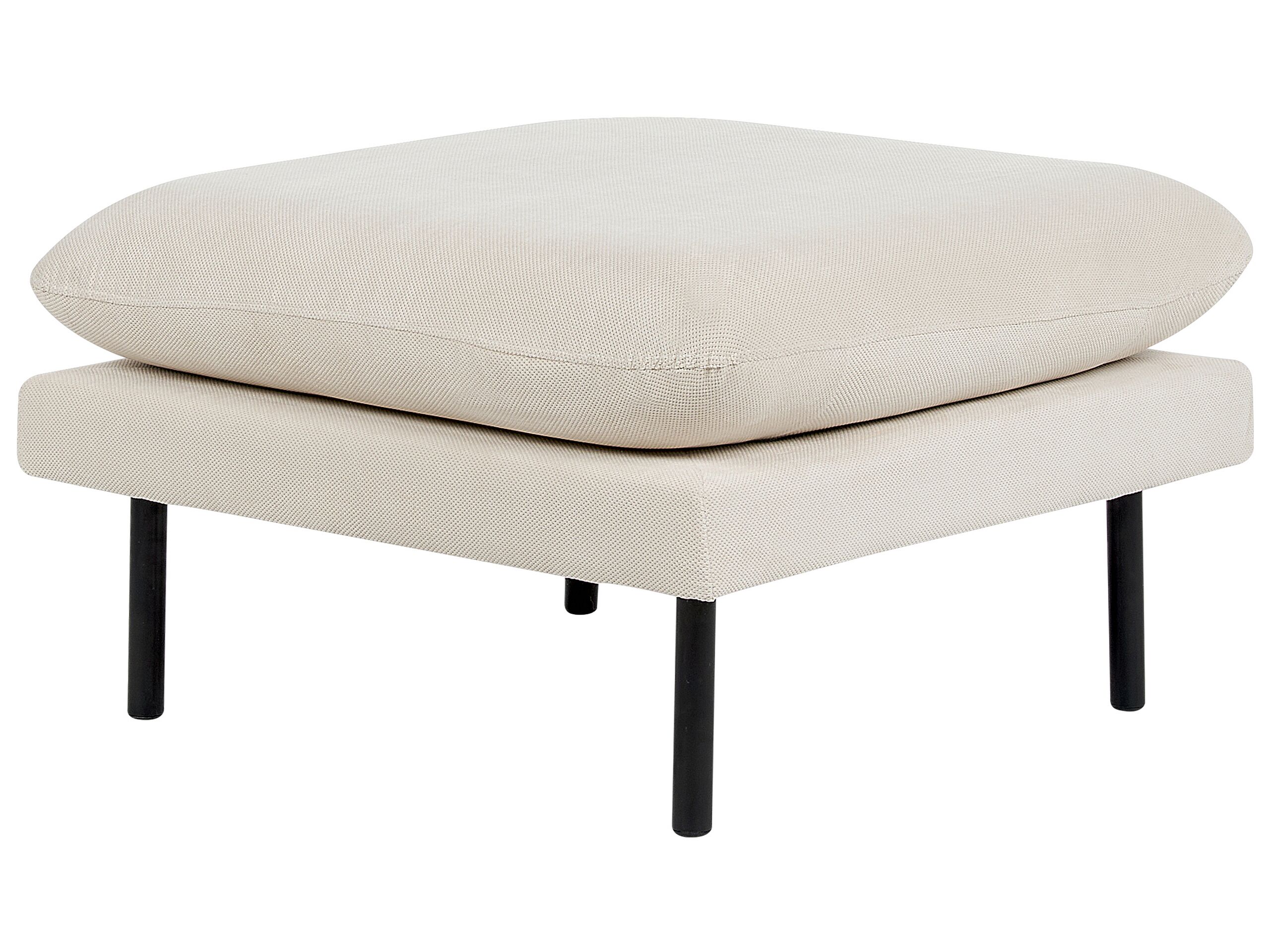 Fabric Ottoman Light Beige VINTERBRO - Gemini Interiors