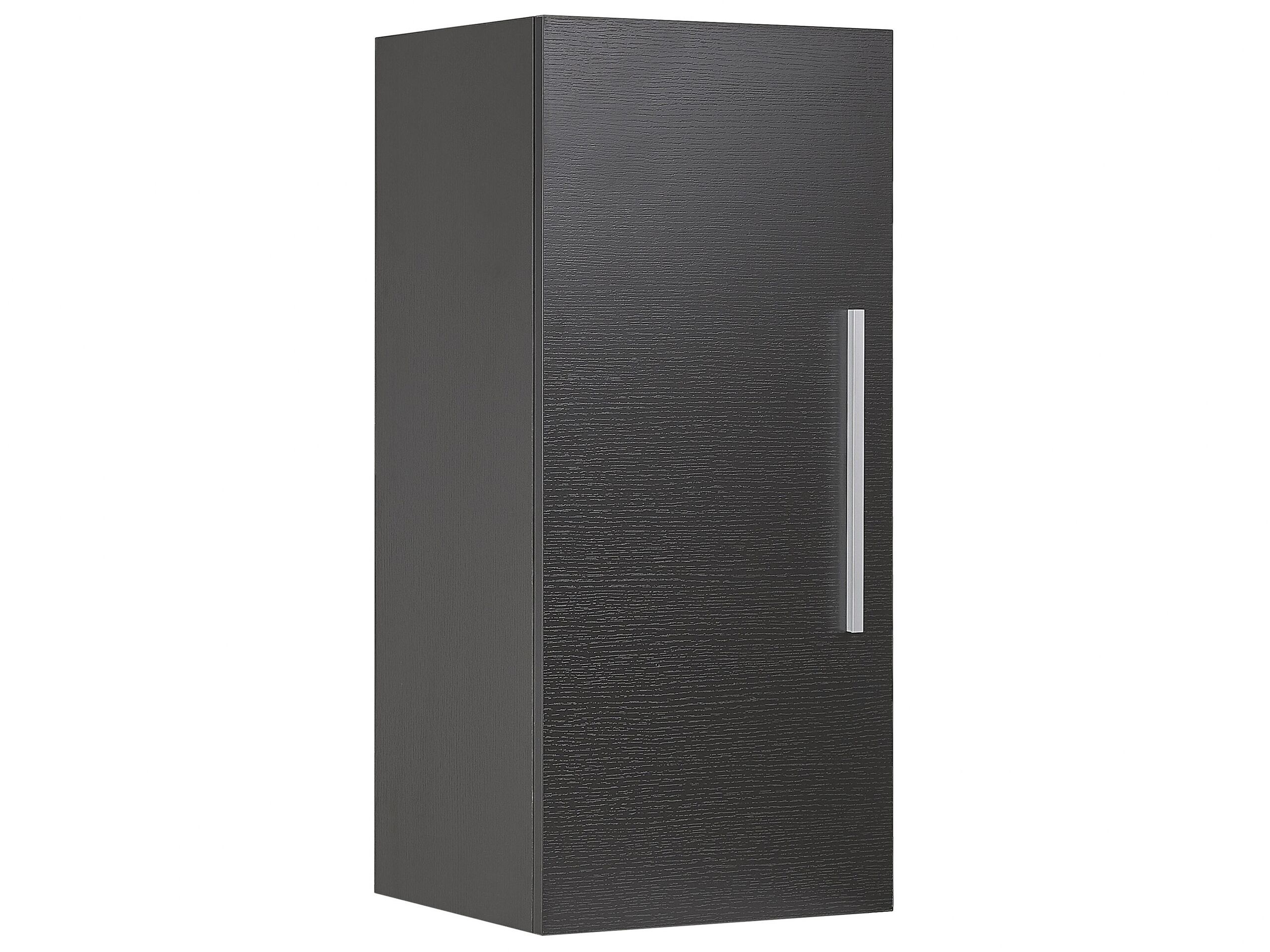 3- Shelf Wall Mounted Bathroom Cabinet Black BILBAO - Gemini Interiors