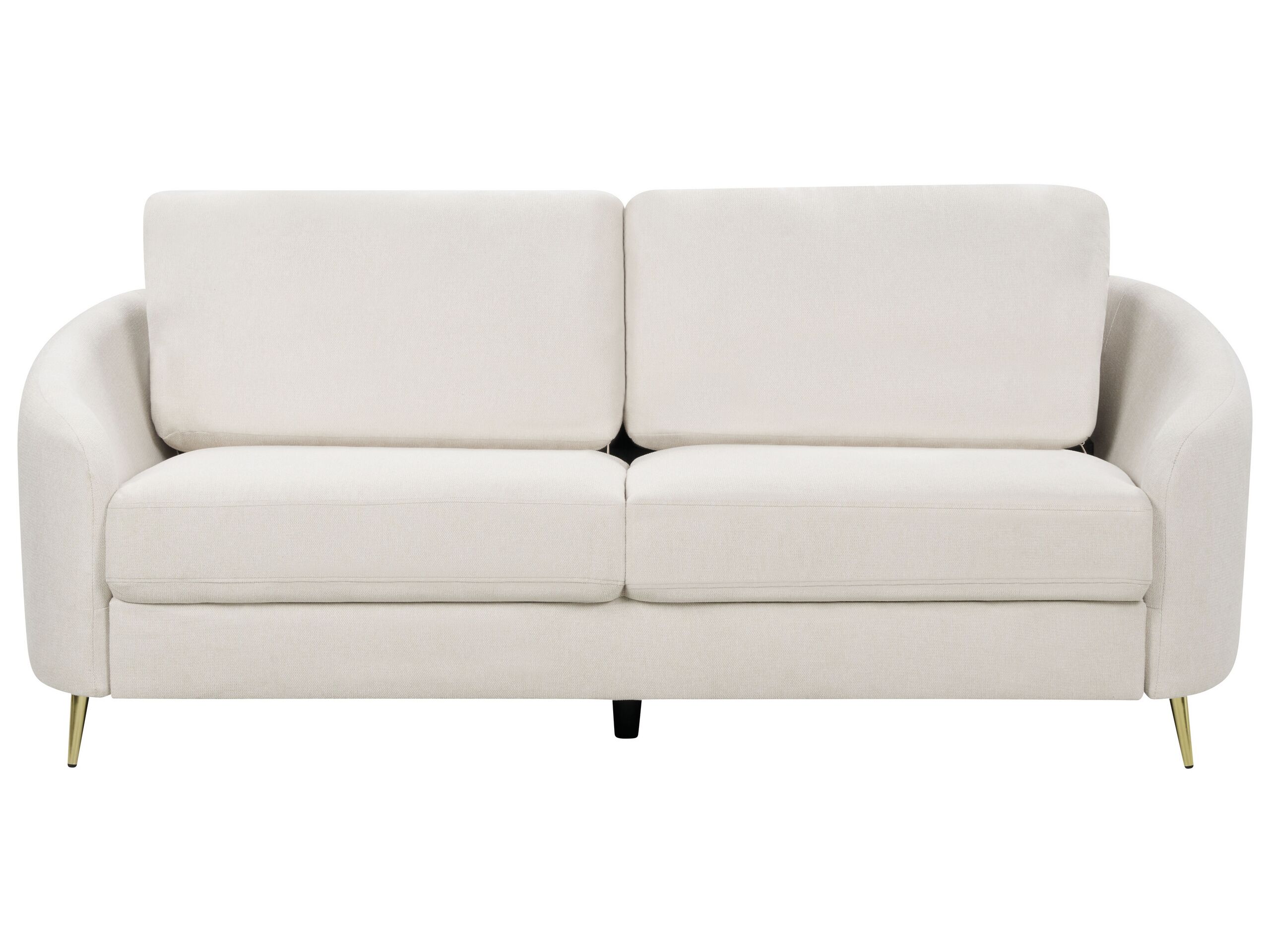 3 Seater Fabric Sofa Light Beige TROSA - Gemini Interiors