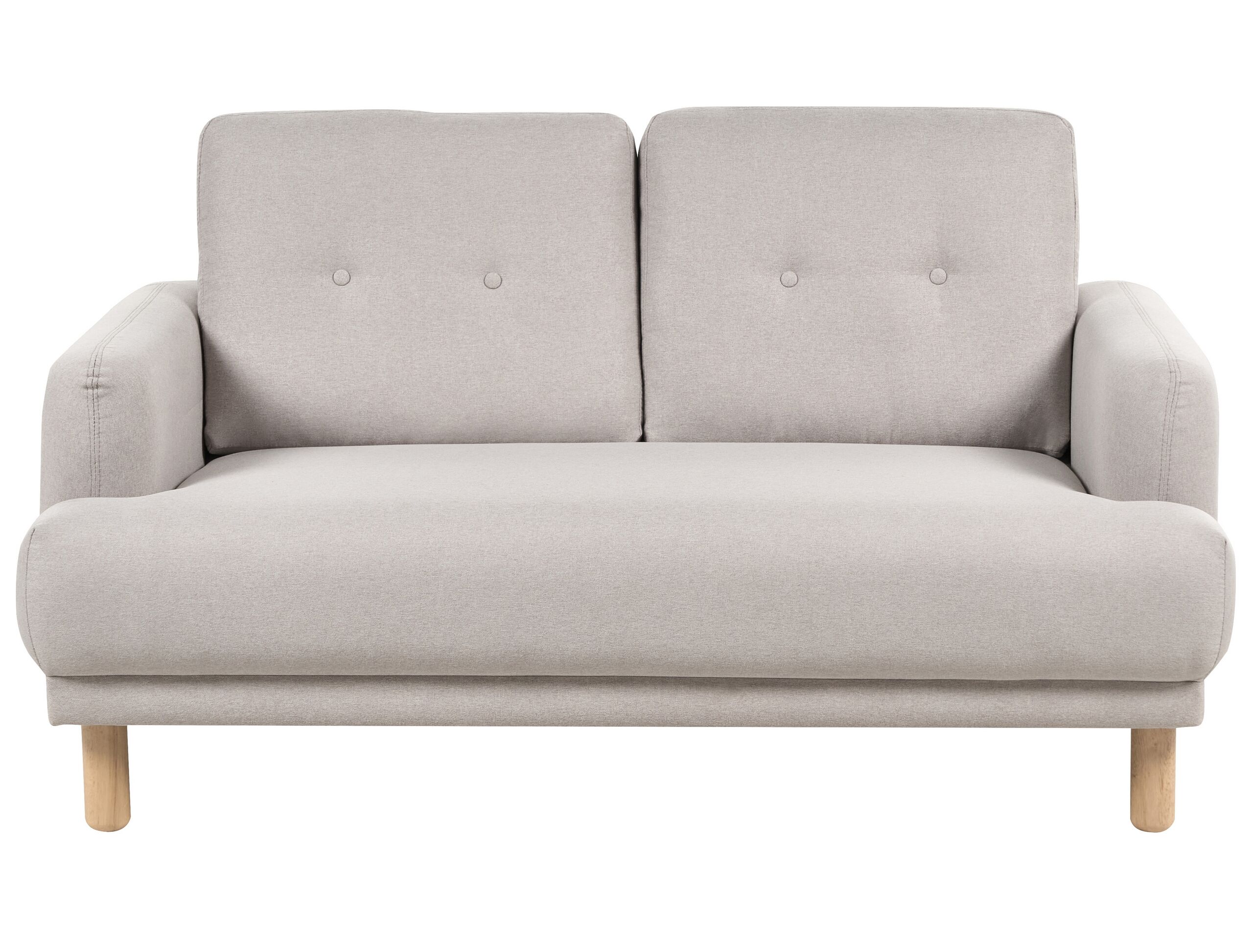 VALENNE Fabric 2 Seater Sofa - Taupe - Gemini Interiors