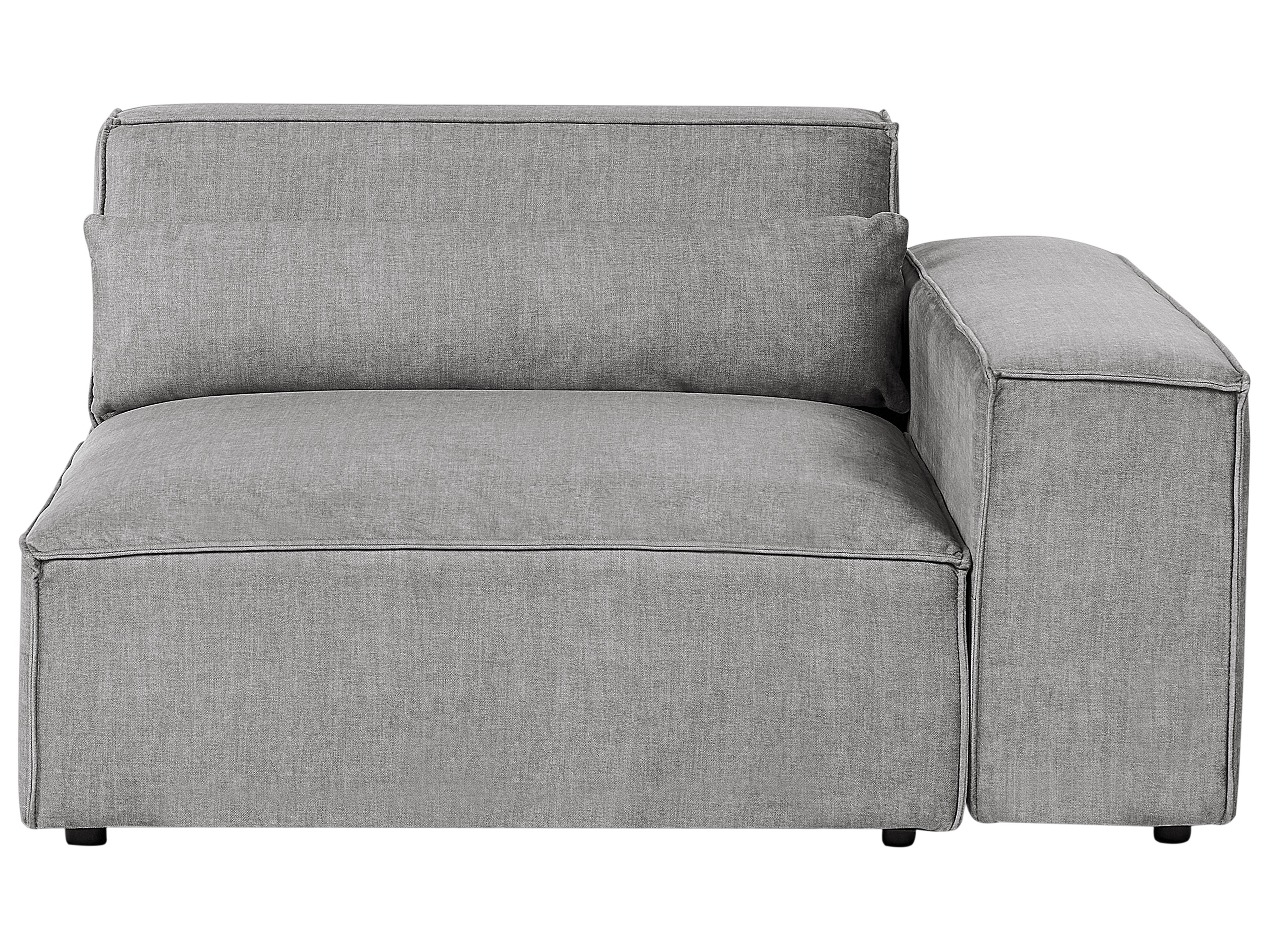 Left Hand Fabric Corner Seat Grey HELLNAR - Gemini Interiors