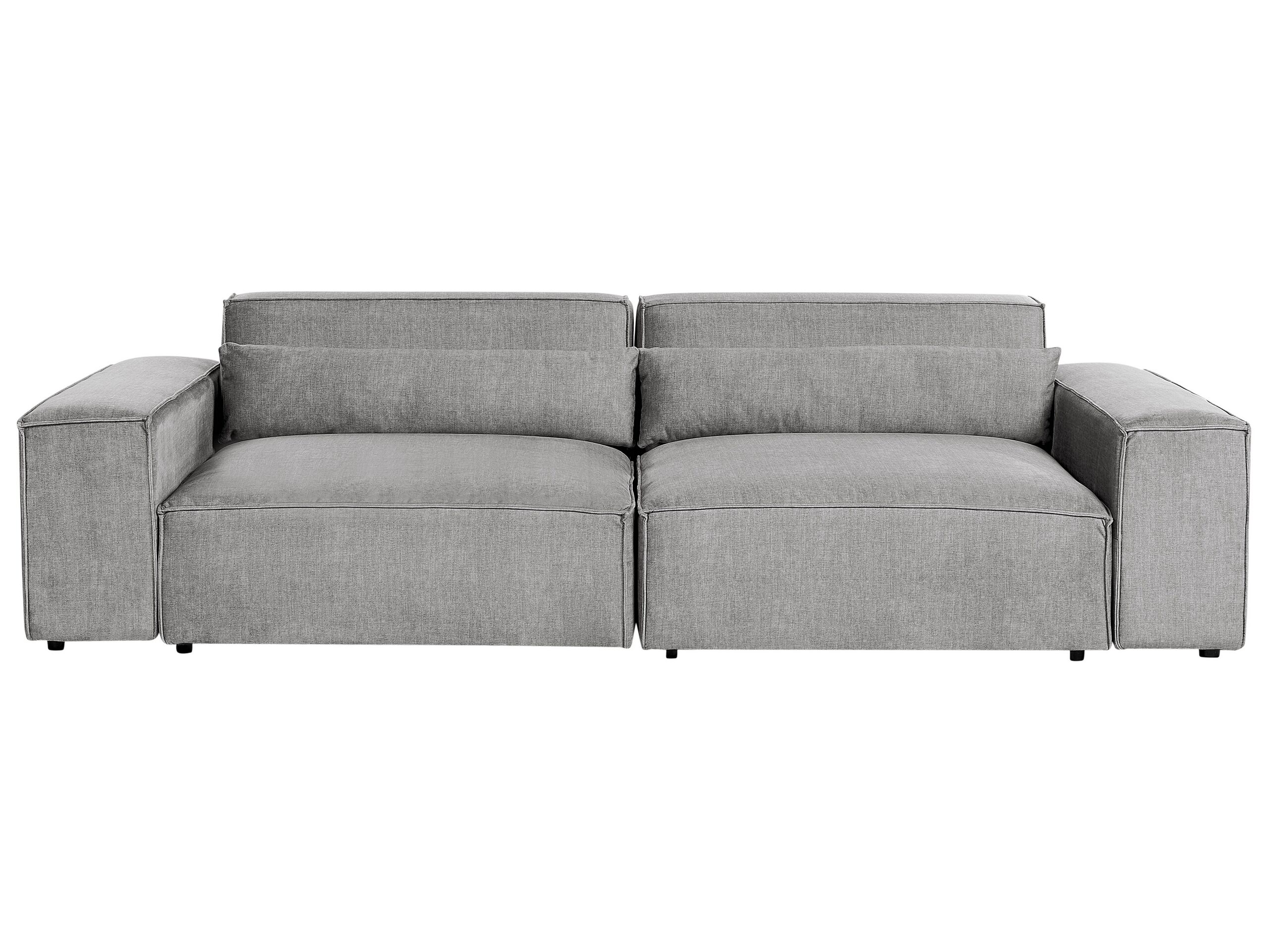 2 Seater Modular Fabric Sofa Grey HELLNAR - Gemini Interiors