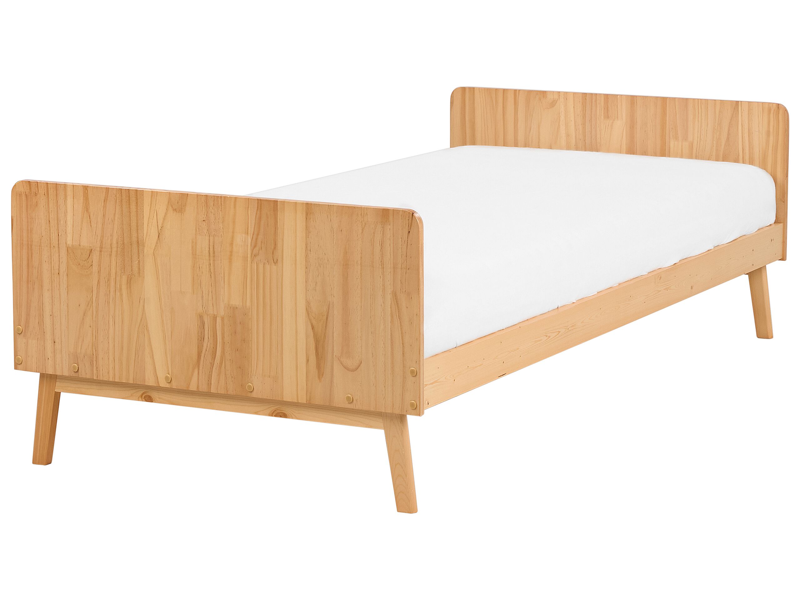 Wooden EU Single Size Bed Light BONNAC - Gemini Interiors
