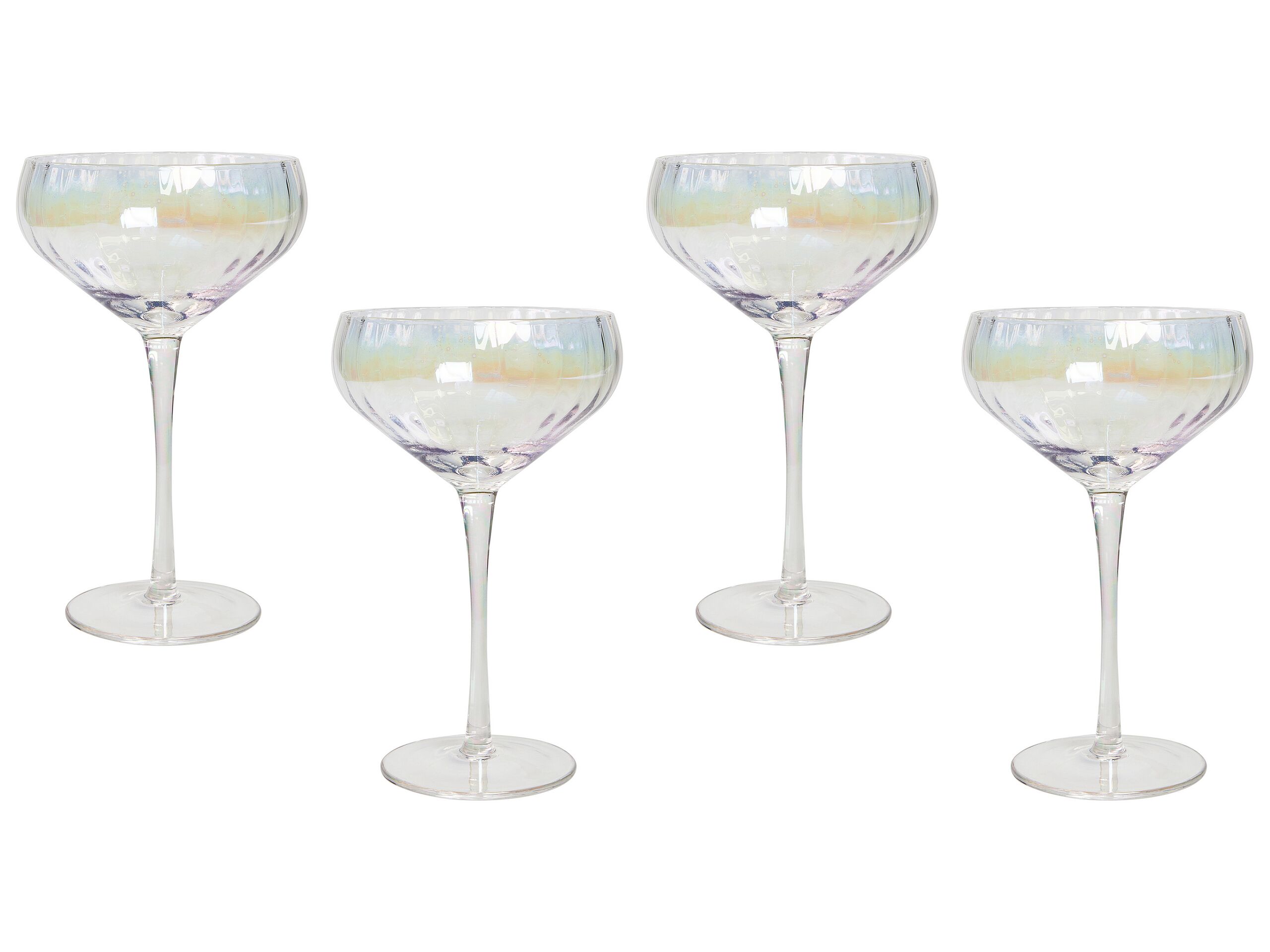 Set of 4 Champagne Saucers 30 cl MORGANITE - Gemini Interiors