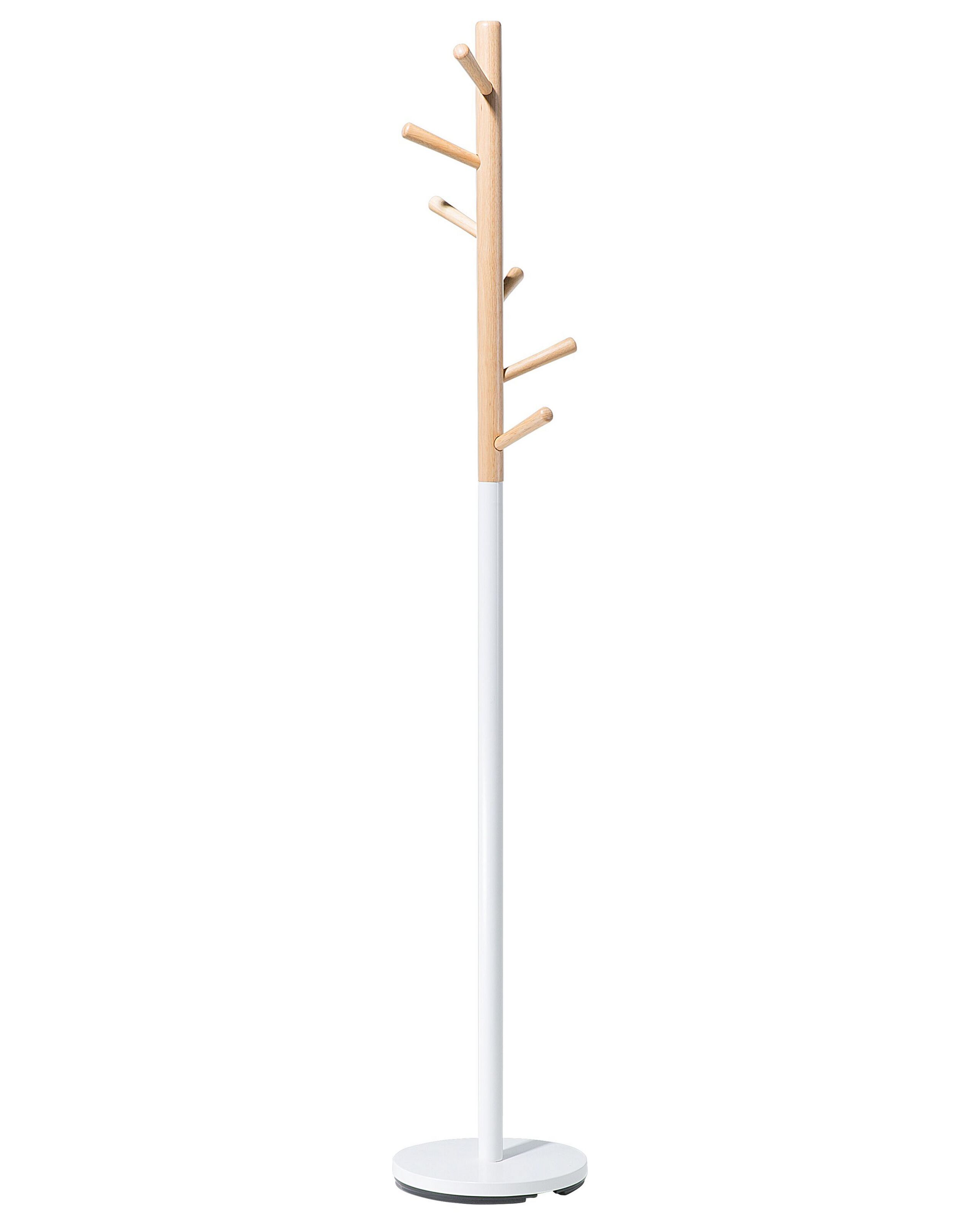 Coat Stand Brown and White AUBUM - Gemini Interiors