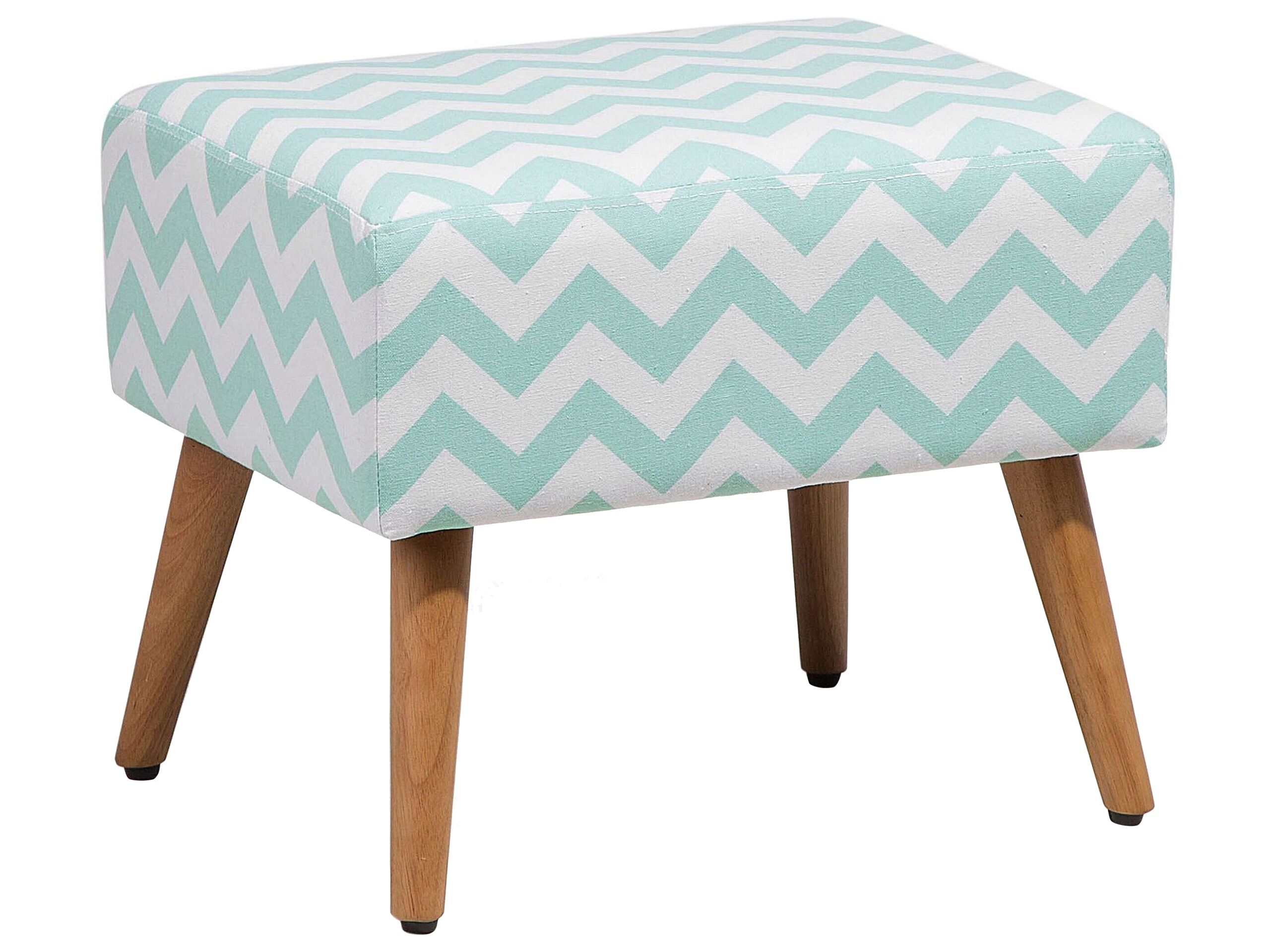 Footstool Mint Green MANTEO - Gemini Interiors