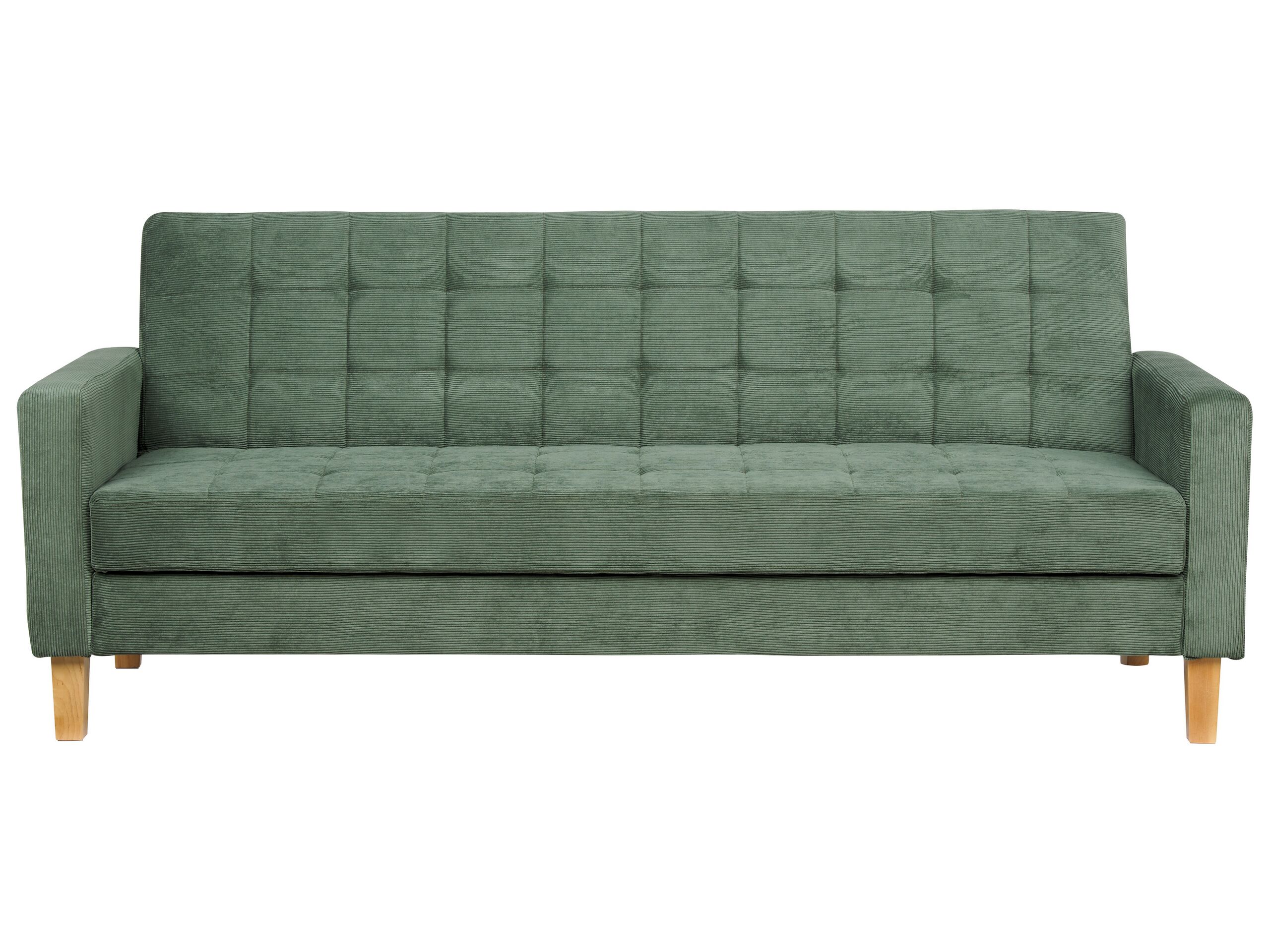 Fabric Sofa Bed Green VEHKOO - Gemini Interiors