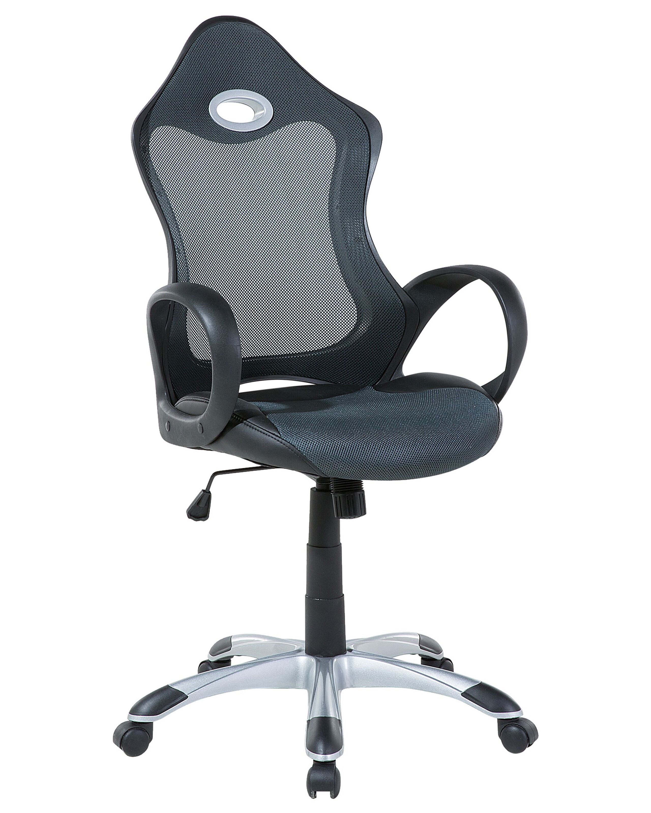 Swivel Office Chair Grey and Green iCHAIR - Gemini Interiors