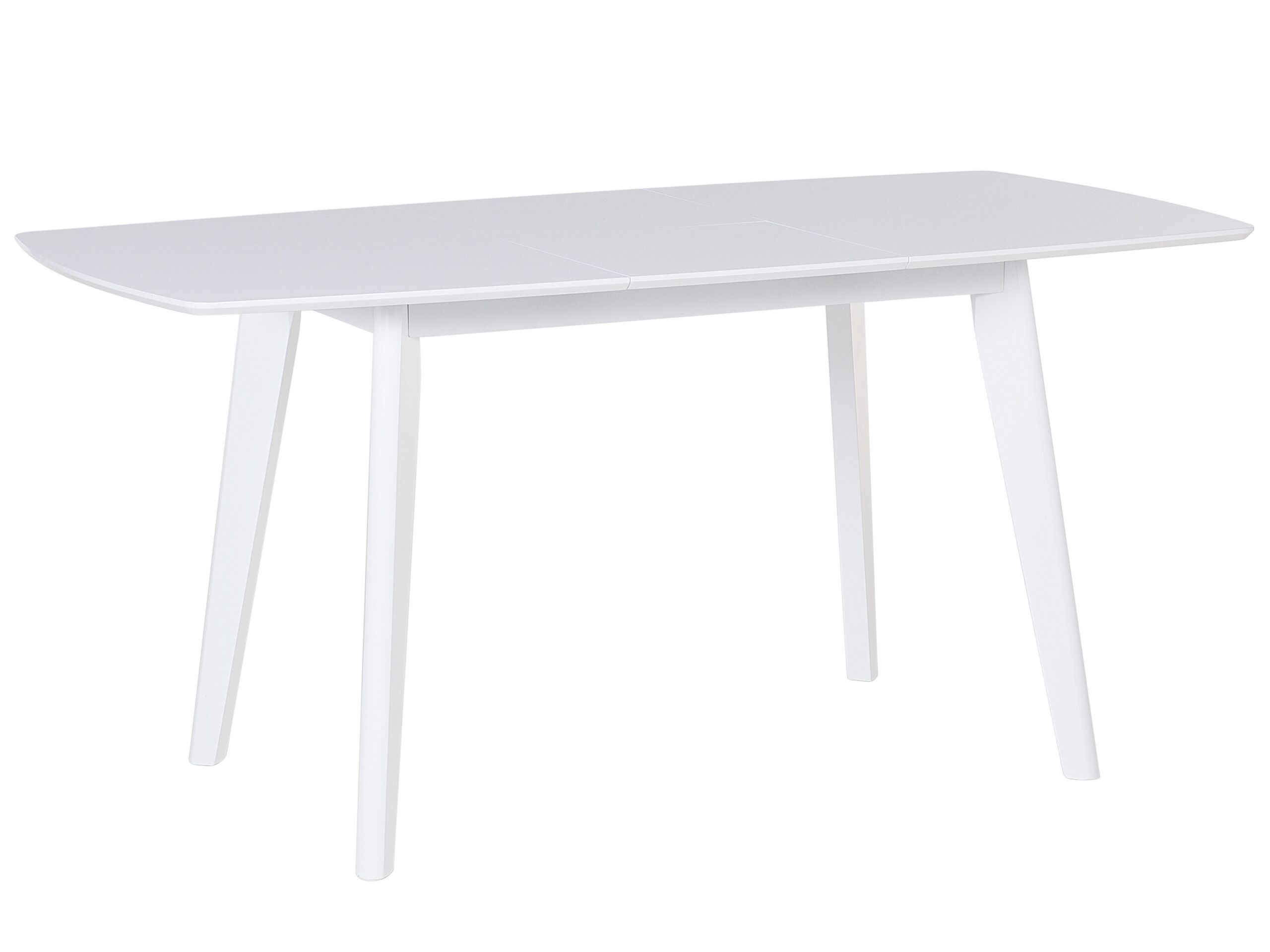 Extending Dining Table 120/160 x 80 cm White SANFORD - Gemini Interiors