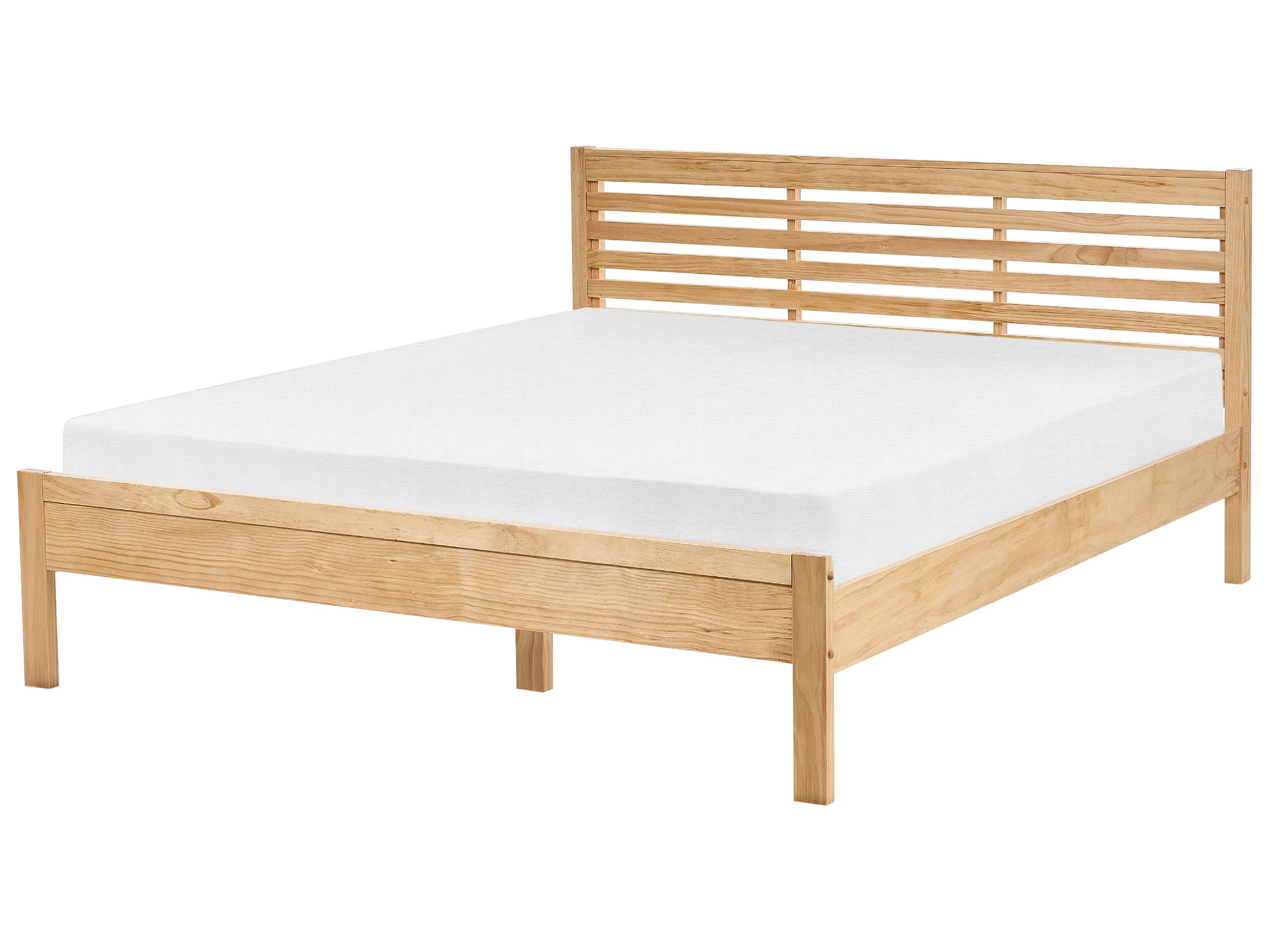 Wooden EU King Size Bed Light CARNAC - Gemini Interiors
