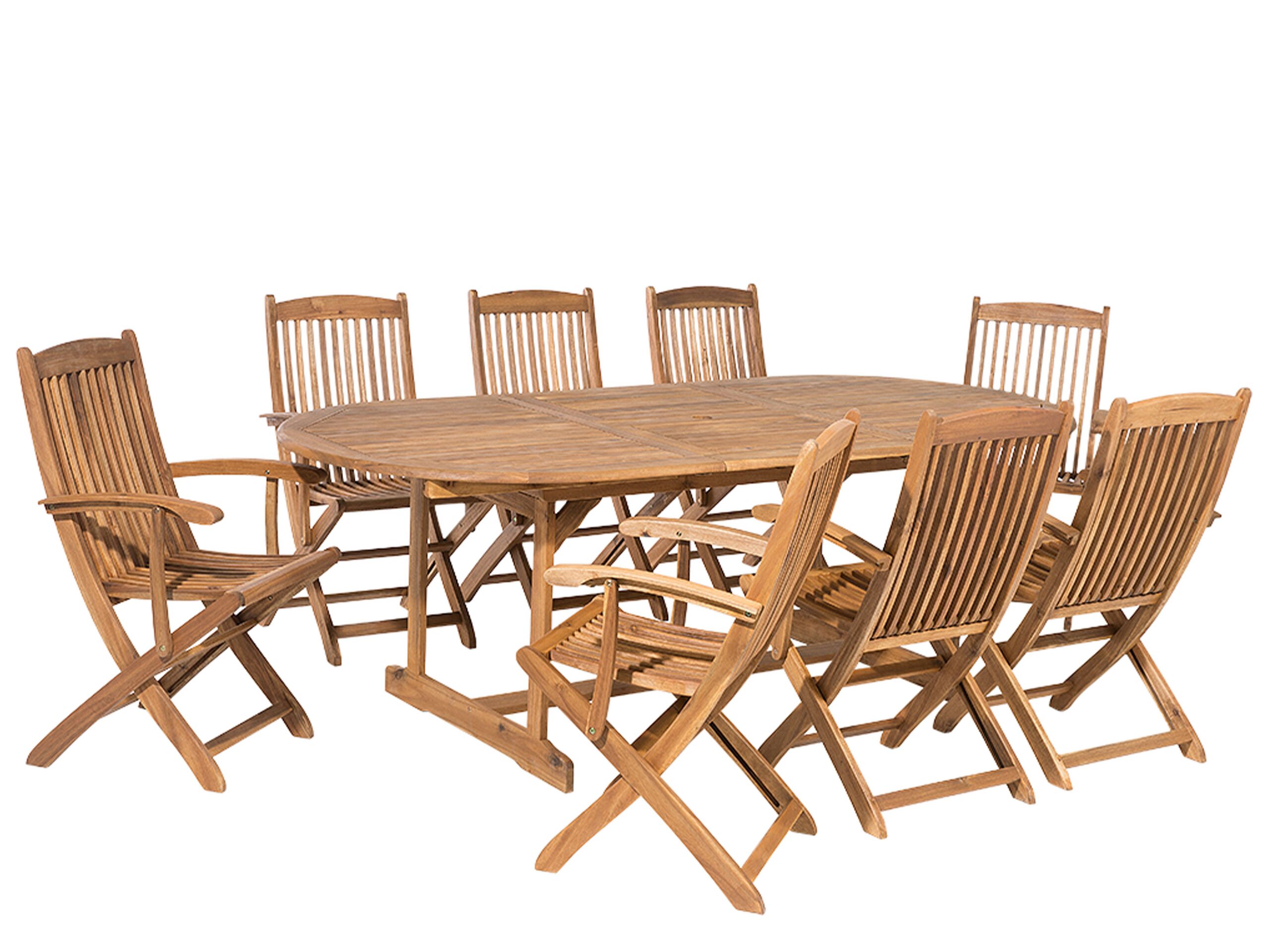 8 Seater Acacia Wood Garden Dining Set MAUI - Gemini Interiors