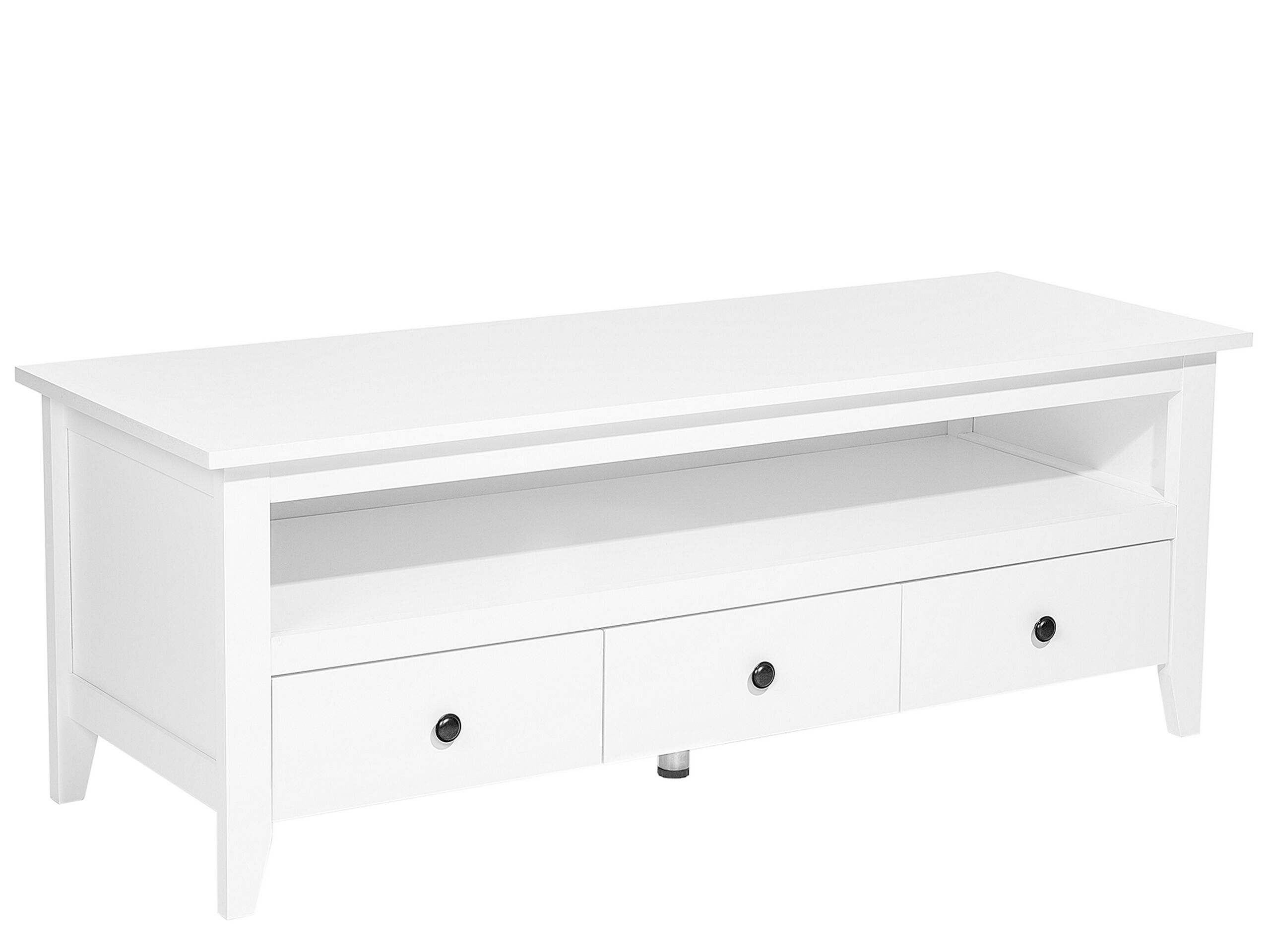 TV Stand White BERKELEY - Gemini Interiors