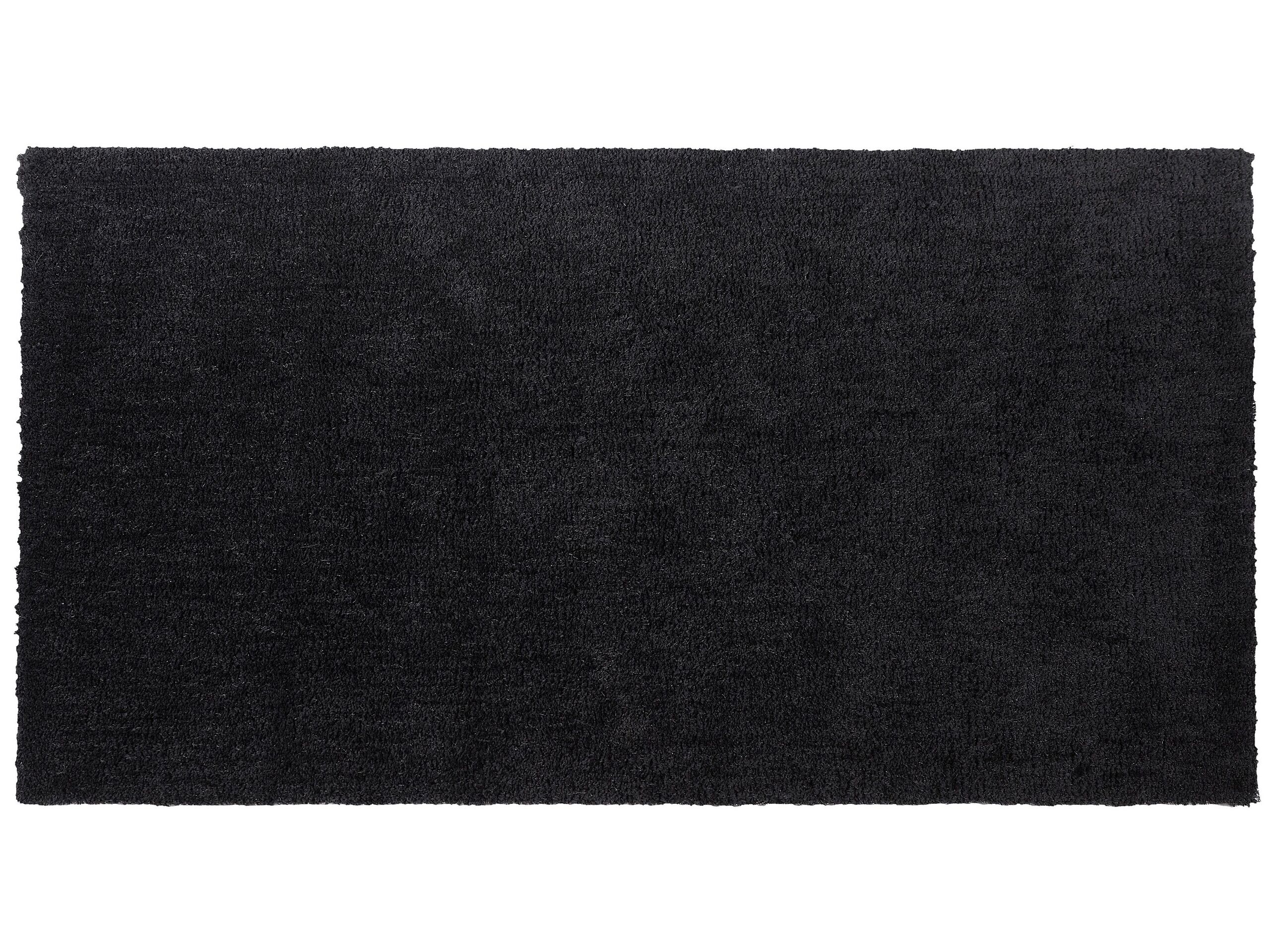 Shaggy Area Rug 80x150cm Black - Gemini Interiors